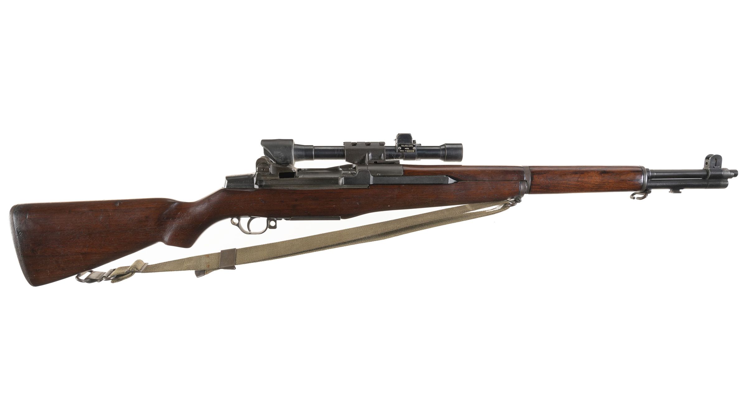 U.S. Winchester M1 Garand M1D Semi-Auto Sniper Rifle with Scope | Rock ...