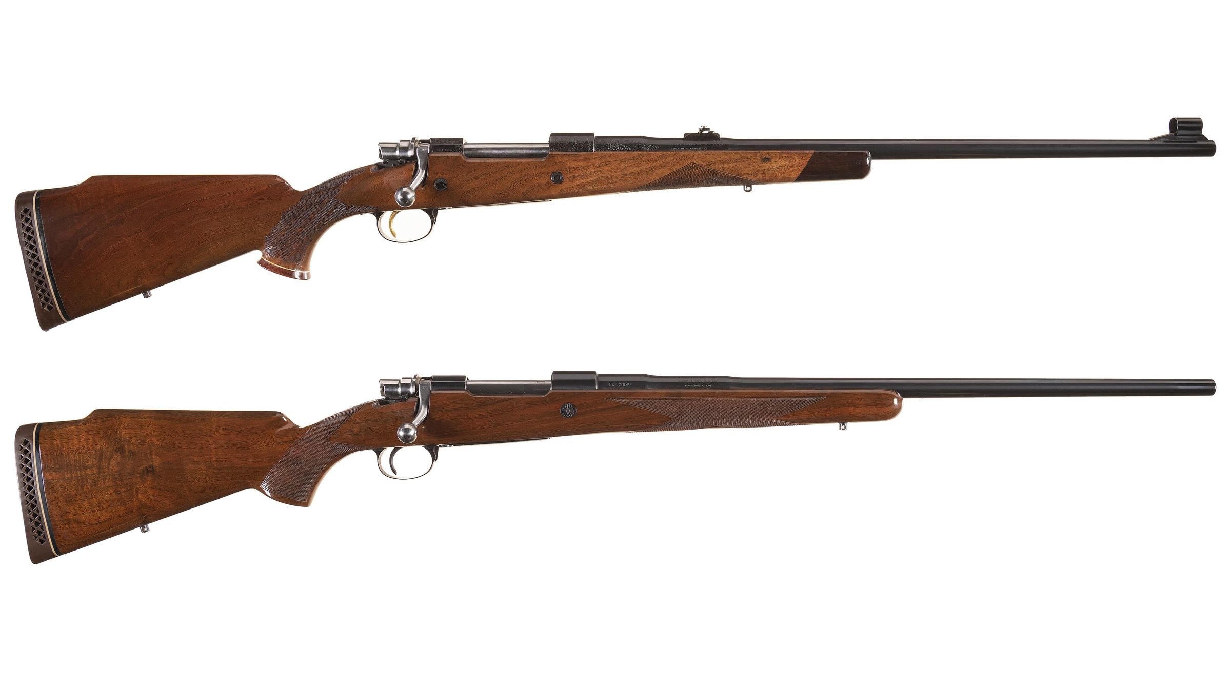 Two Belgian Browning High Power Bolt Action Rifles 