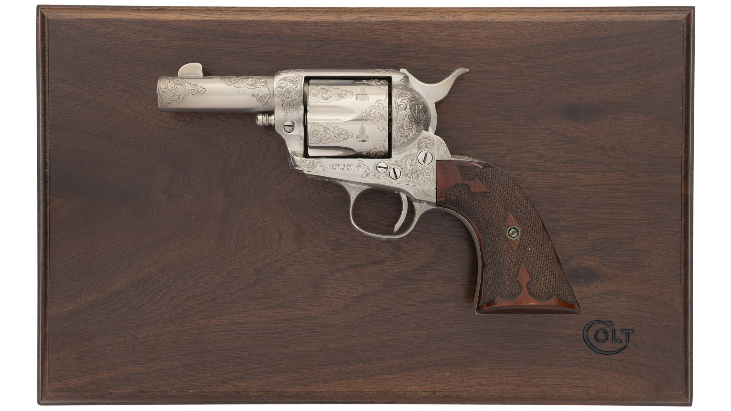 Cased Engraved Colt Single Action Army Revolver - Vrogue