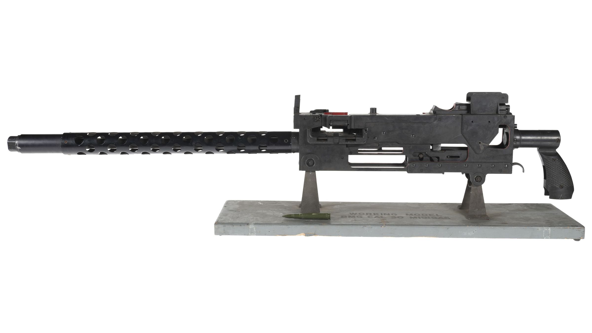 Large Scale Browning M1919A6 Machine Gun Cutaway Demonstrator Rock