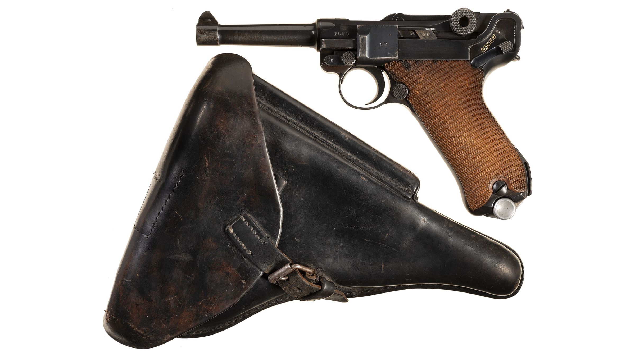 Mauser S42 Code 1938 Date Luger Pistol With Holster Rock Island Auction 3388