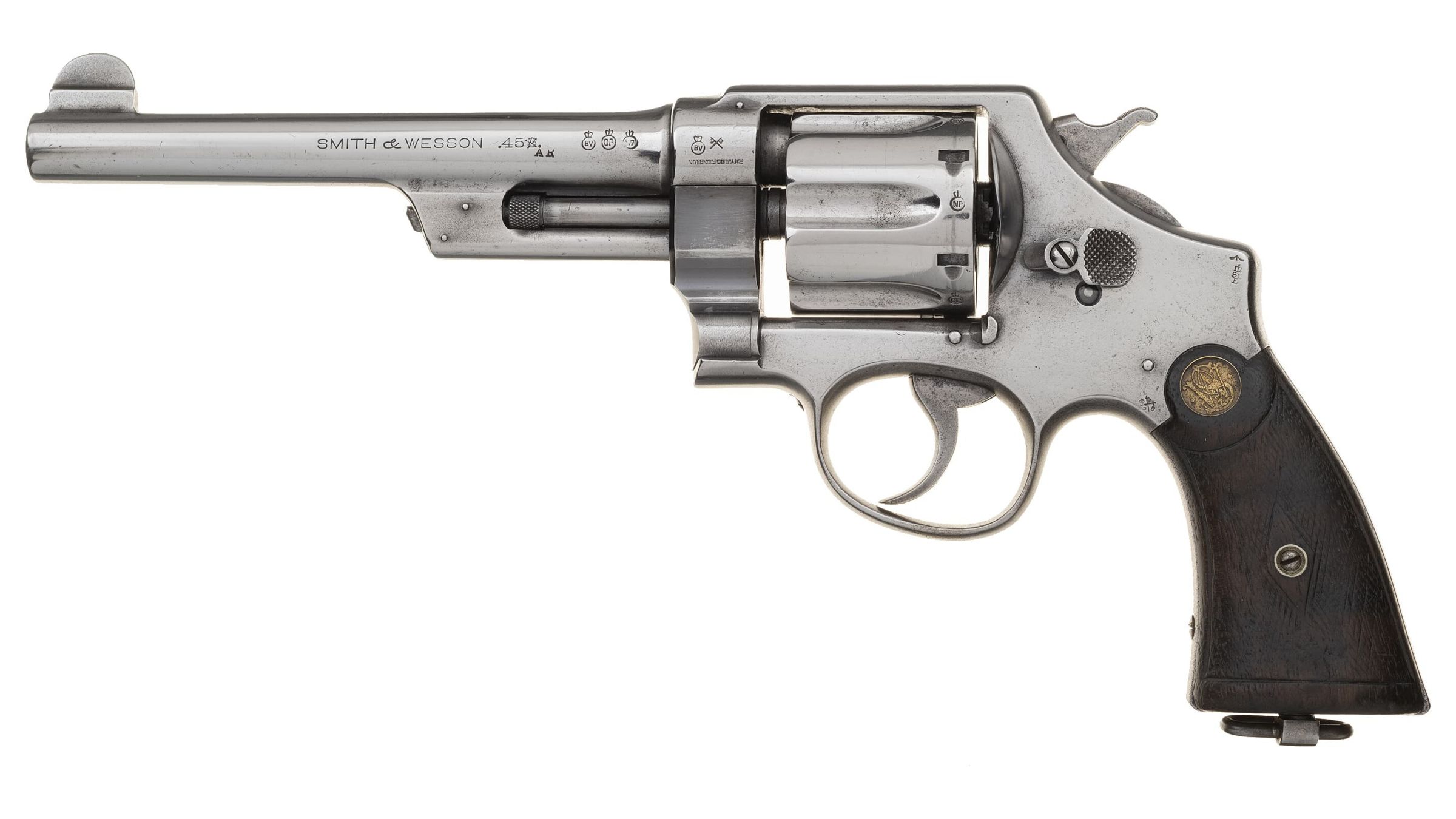 S&W .455 Mark II Hand Ejector 1st Model Triple Lock Revolver