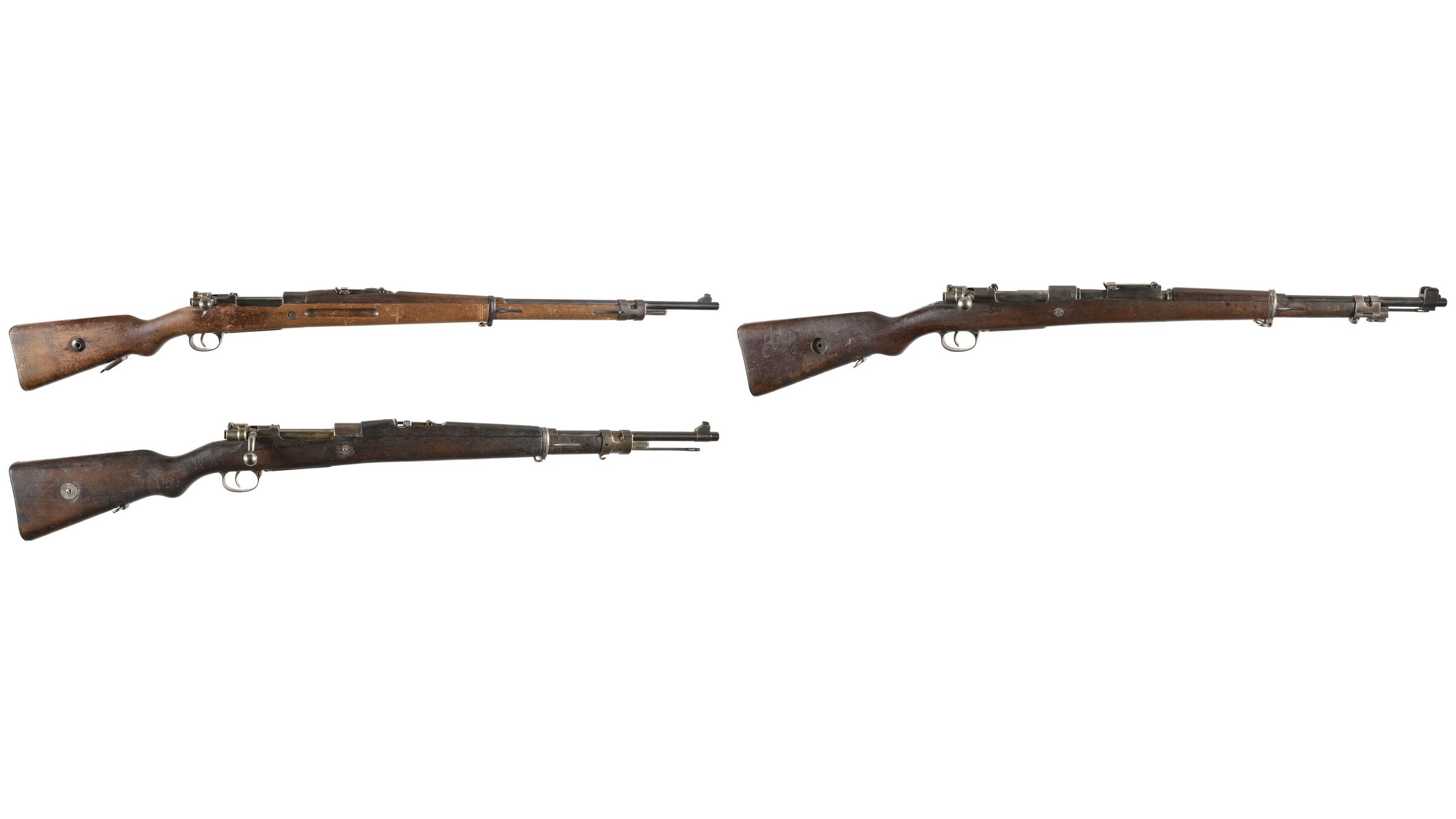 Three European Military Mauser Pattern Bolt Action Rifles | Rock Island ...