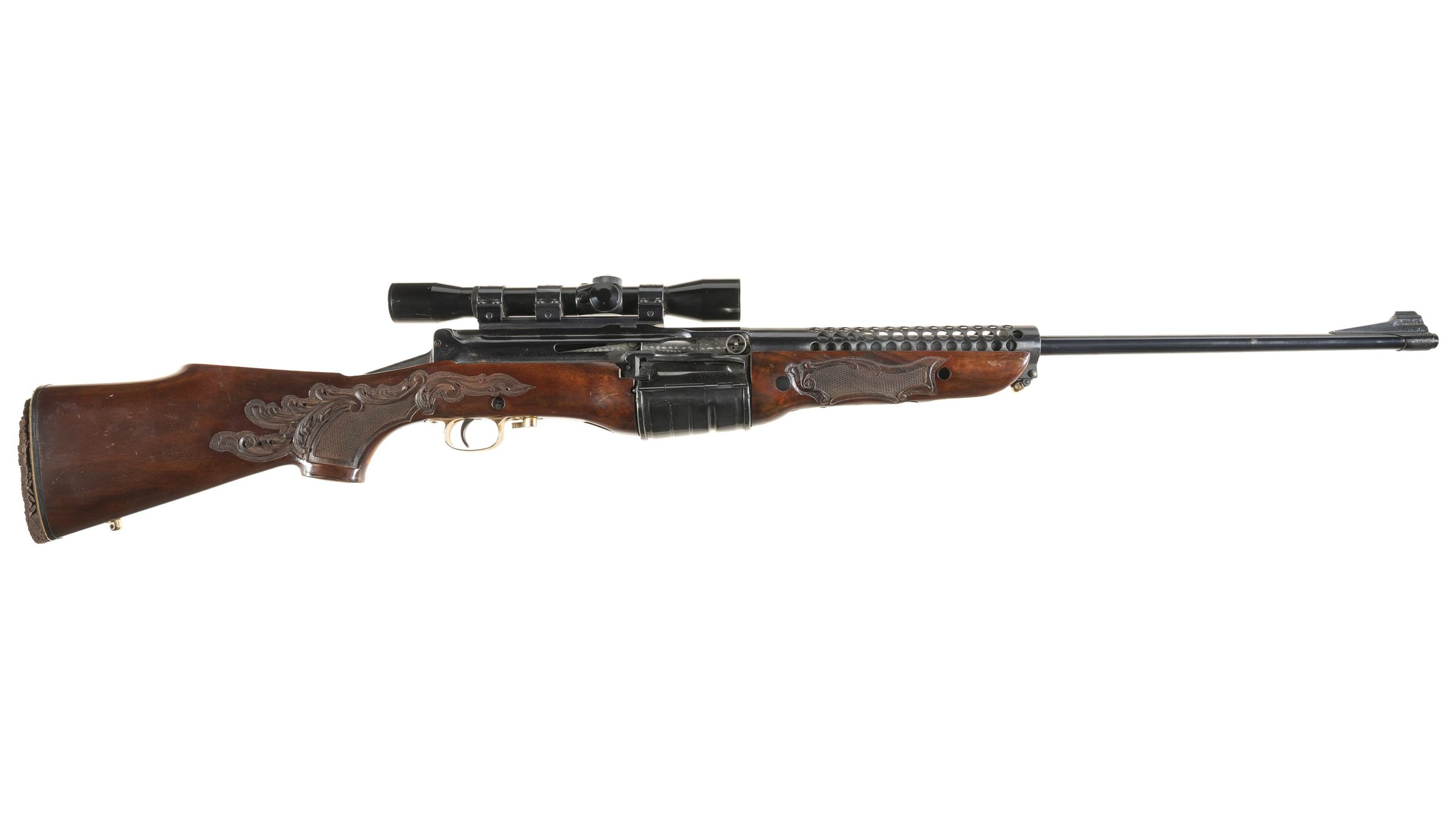 Johnson Model 1941 SemiAutomatic Rifle with Scope Rock Island Auction