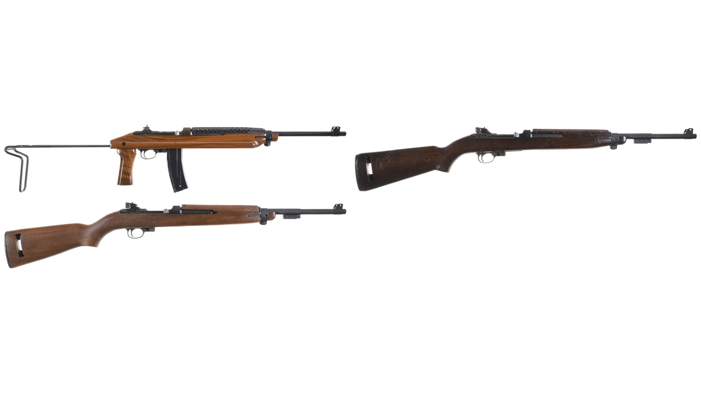 Three Semi-Automatic M1 Carbines | Rock Island Auction