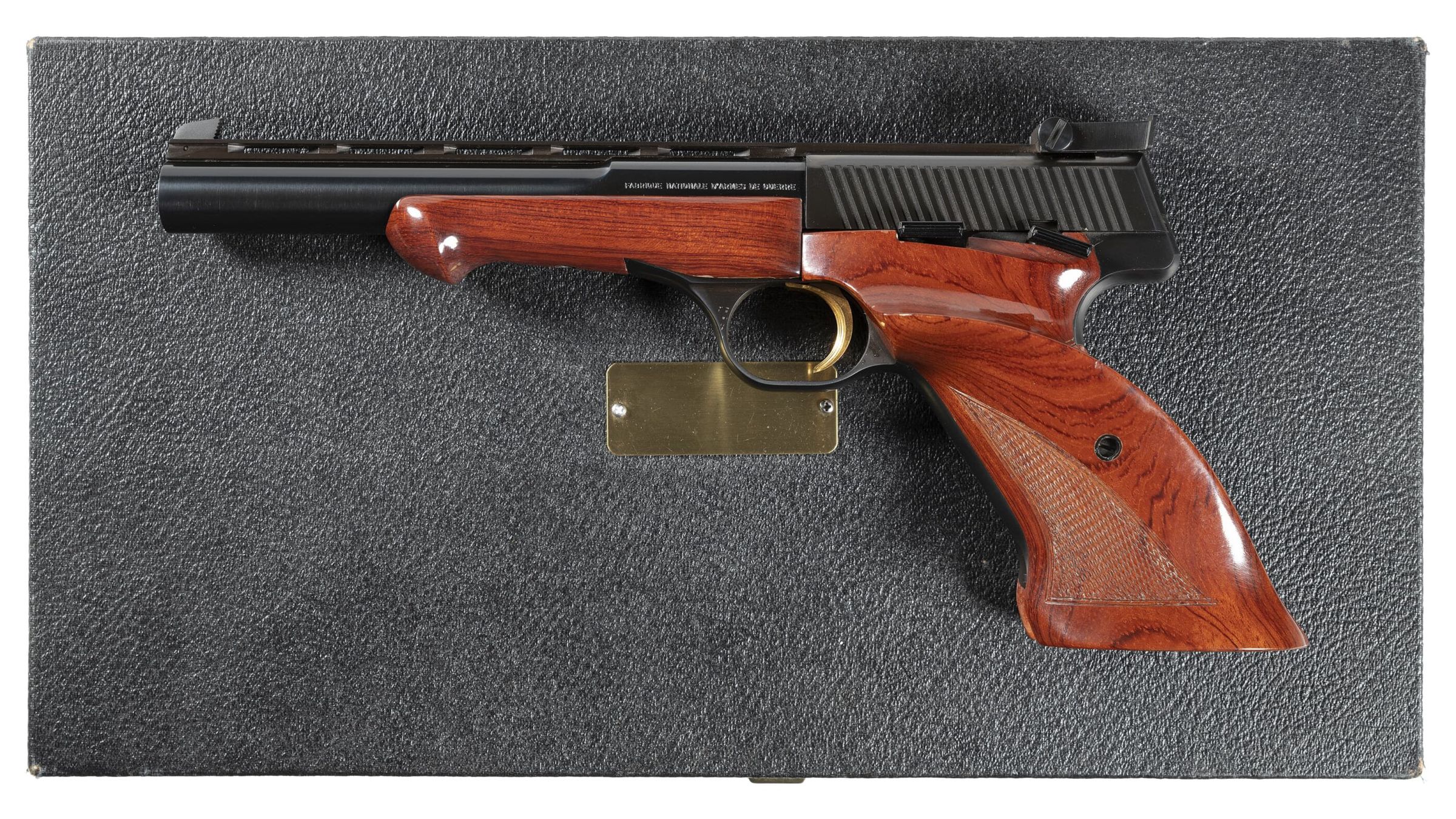 Cased Browning Medalist Semi Automatic Pistol Rock Island Auction 8818