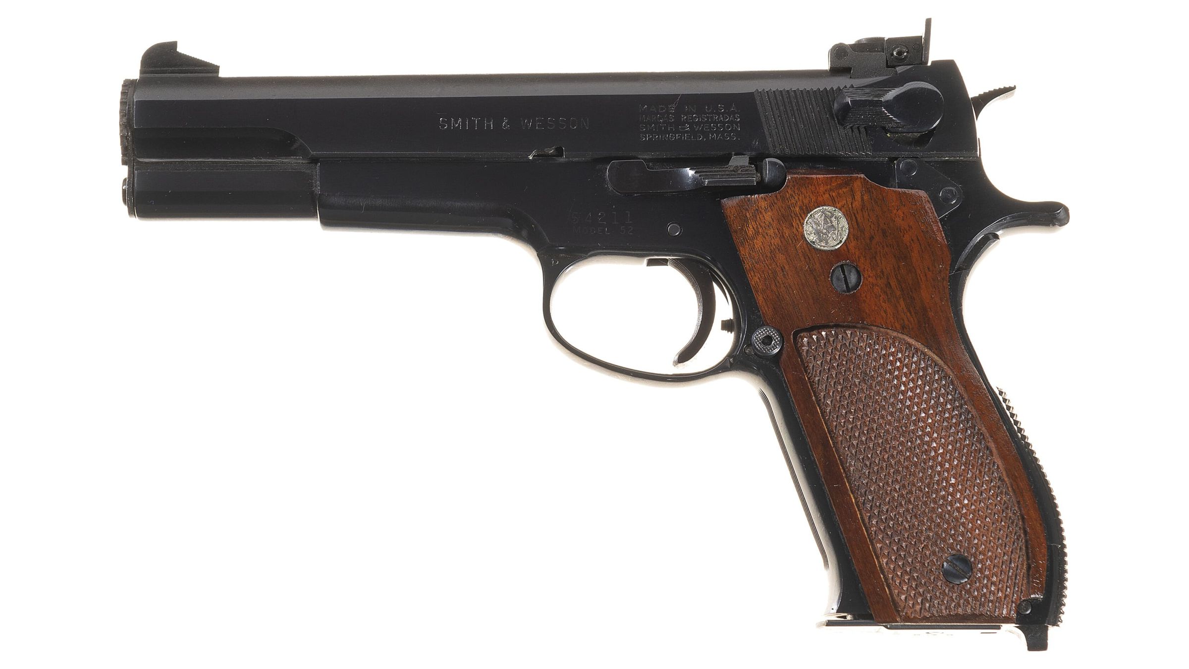 Smith & Wesson Model 52 SemiAutomatic Pistol Rock Island Auction Smith & Wesson Model 52 SemiAutomatic Pistol Rock Island Auction