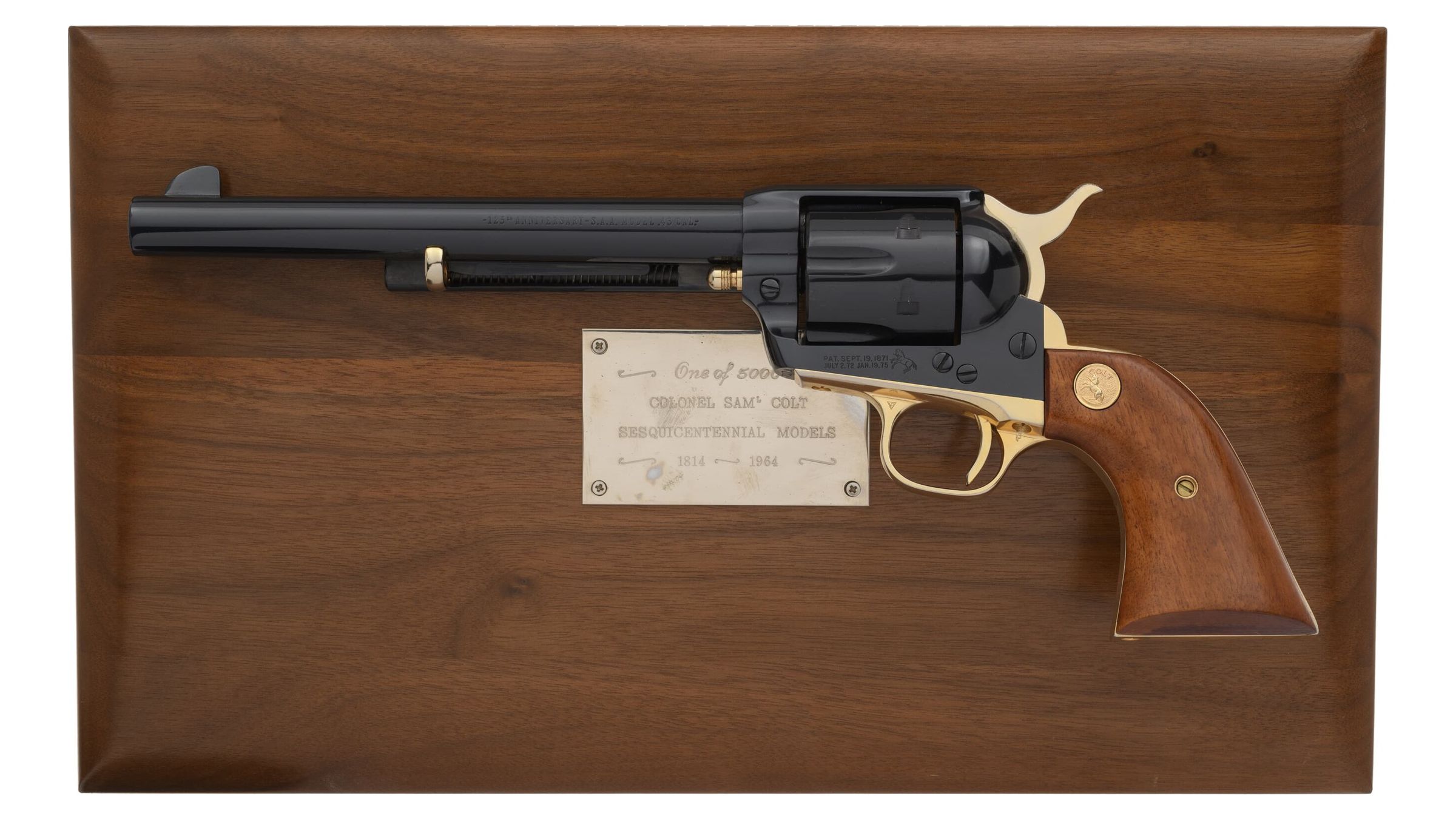 Colt 125th Anniversary Commemorative Single Action Army Revolver Rock Island Auction 1880