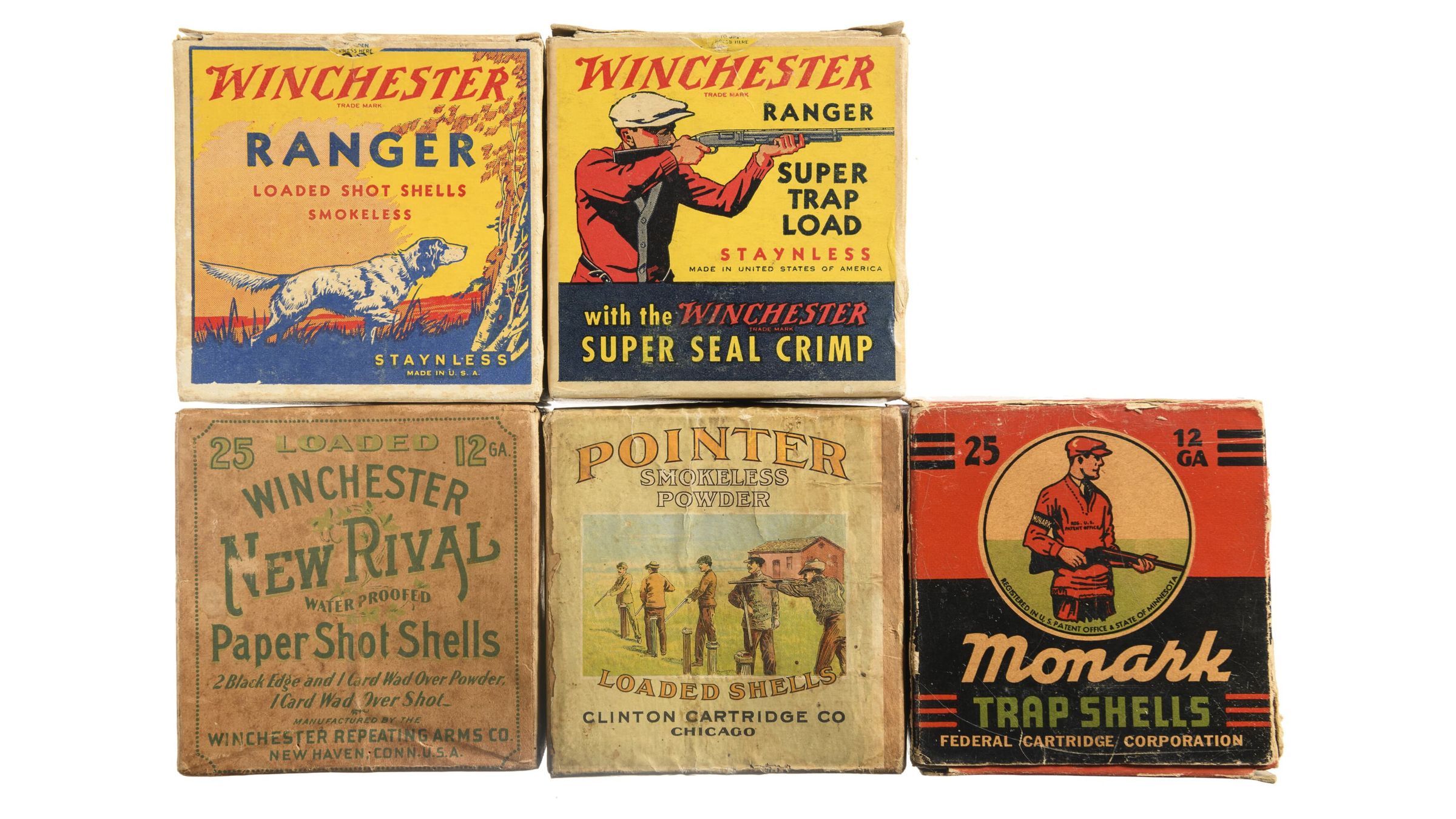 Vintage Boxes of Shotgun Shells Rock Island Auction