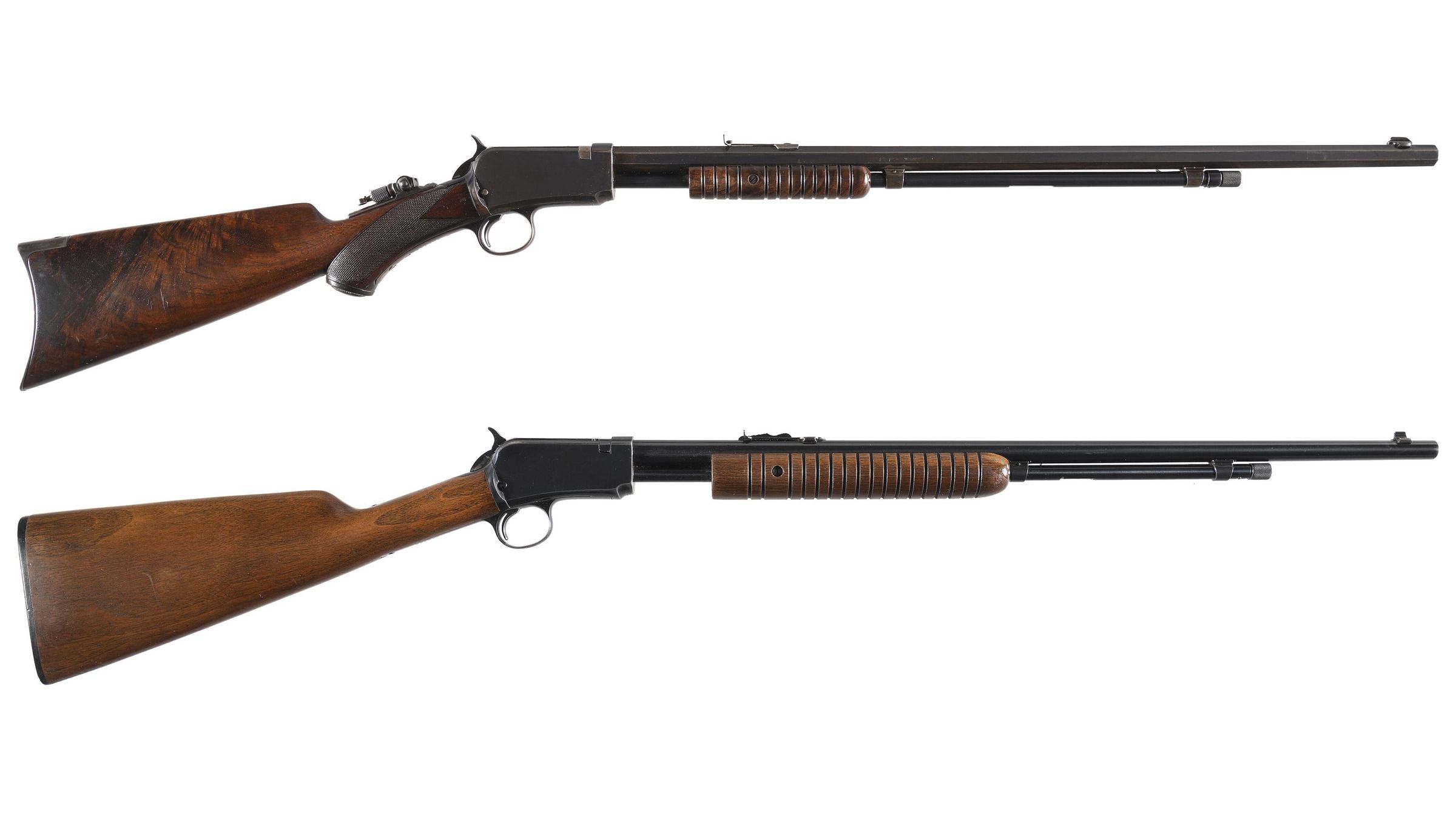 Two Winchester Slide Action Rifles | Rock Island Auction