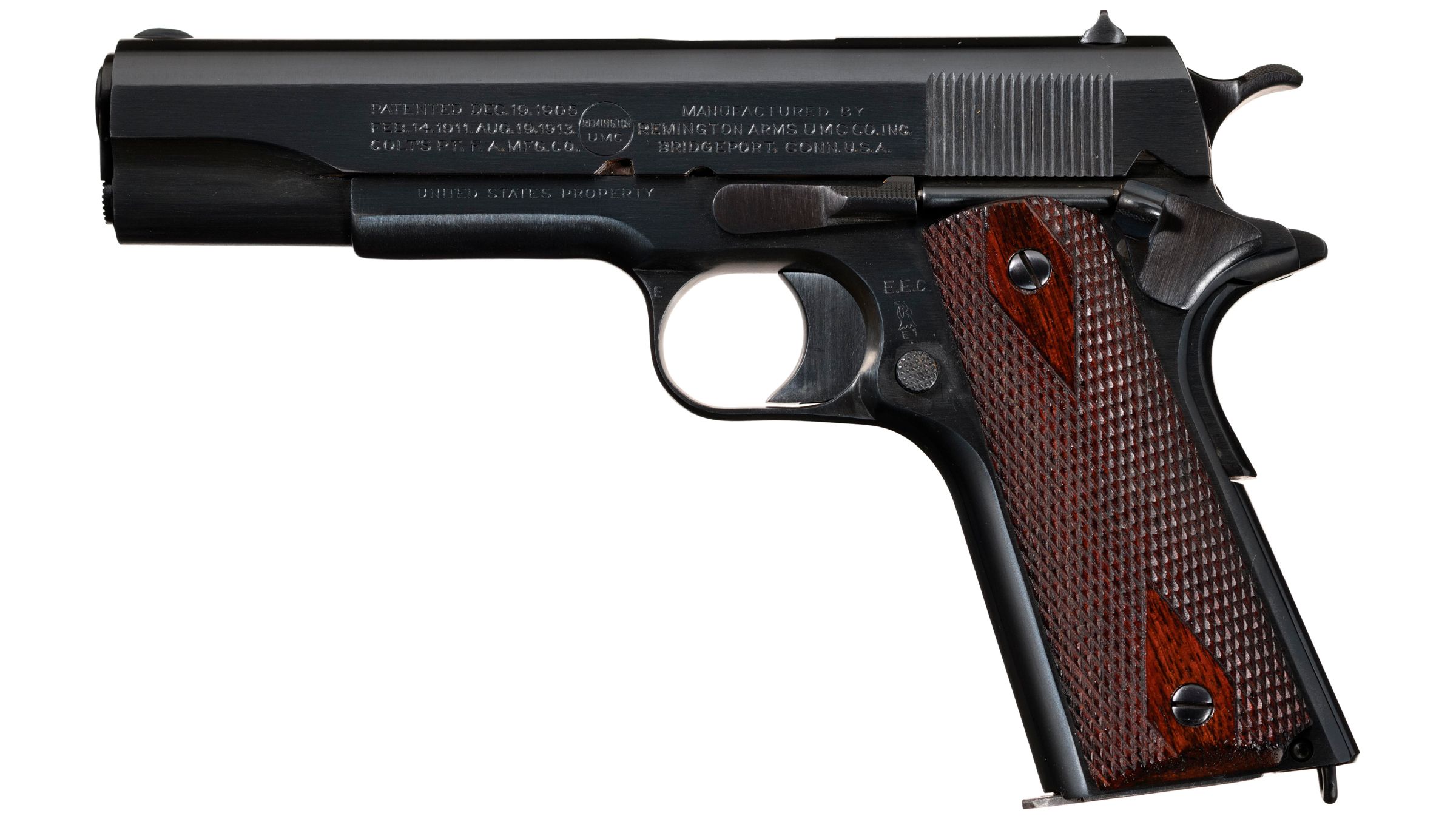 Us Remington Umc Model 1911 Pistol Serial Number 7 Rock Island Auction 4656