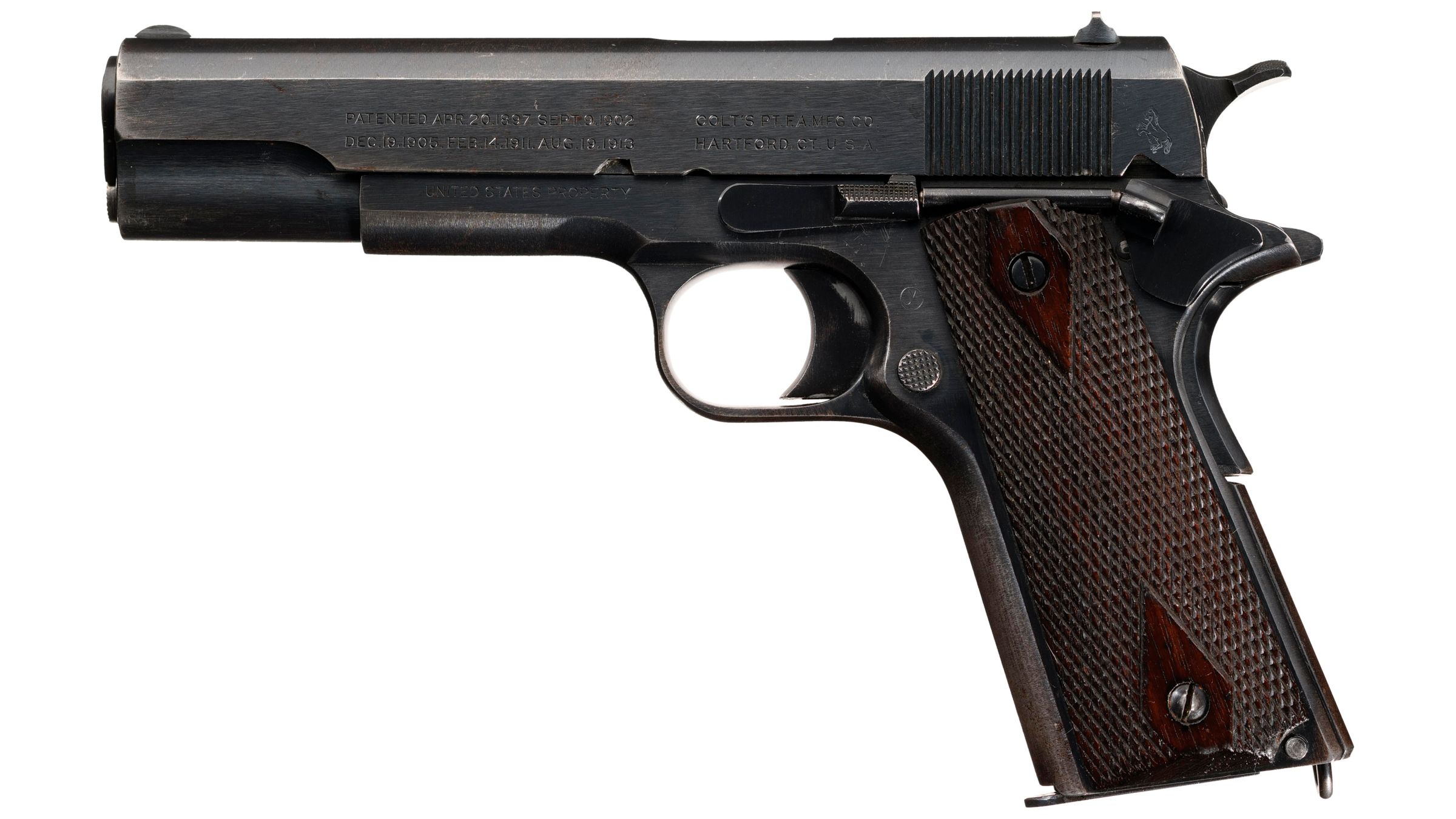 Us Colt Model 1911 Semi Automatic Pistol Rock Island Auction 7421