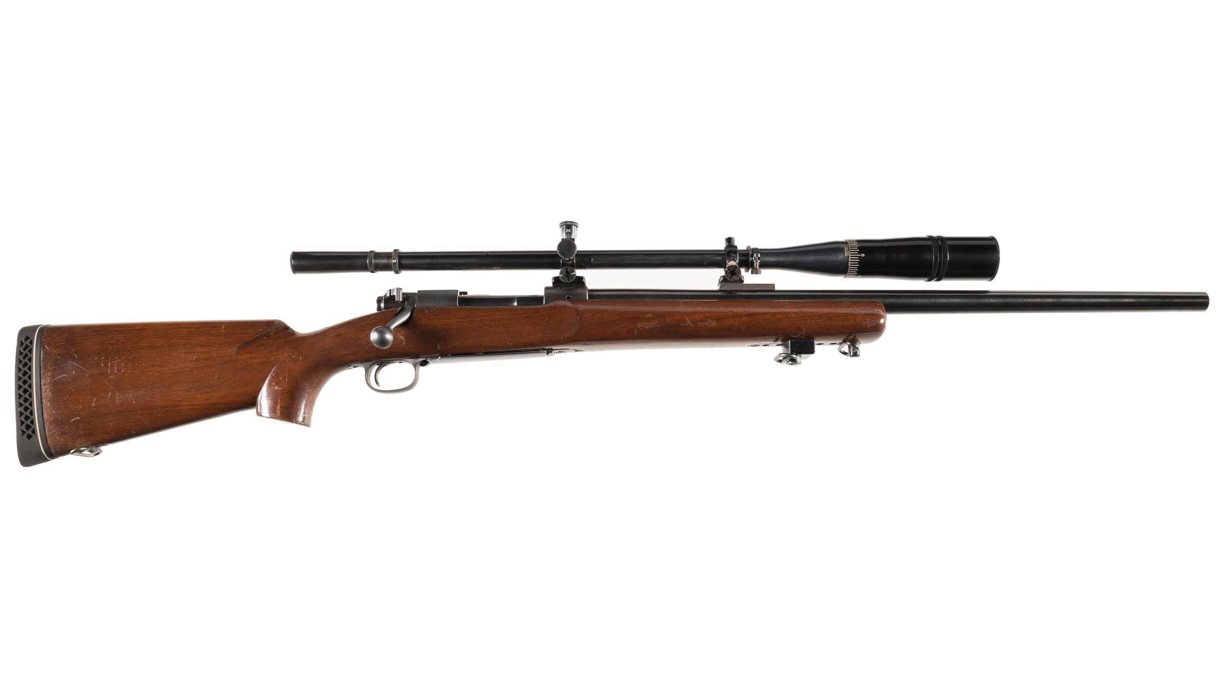 Pre64 Winchester Model 70 Target Bolt Action Rifle with Scope Rock