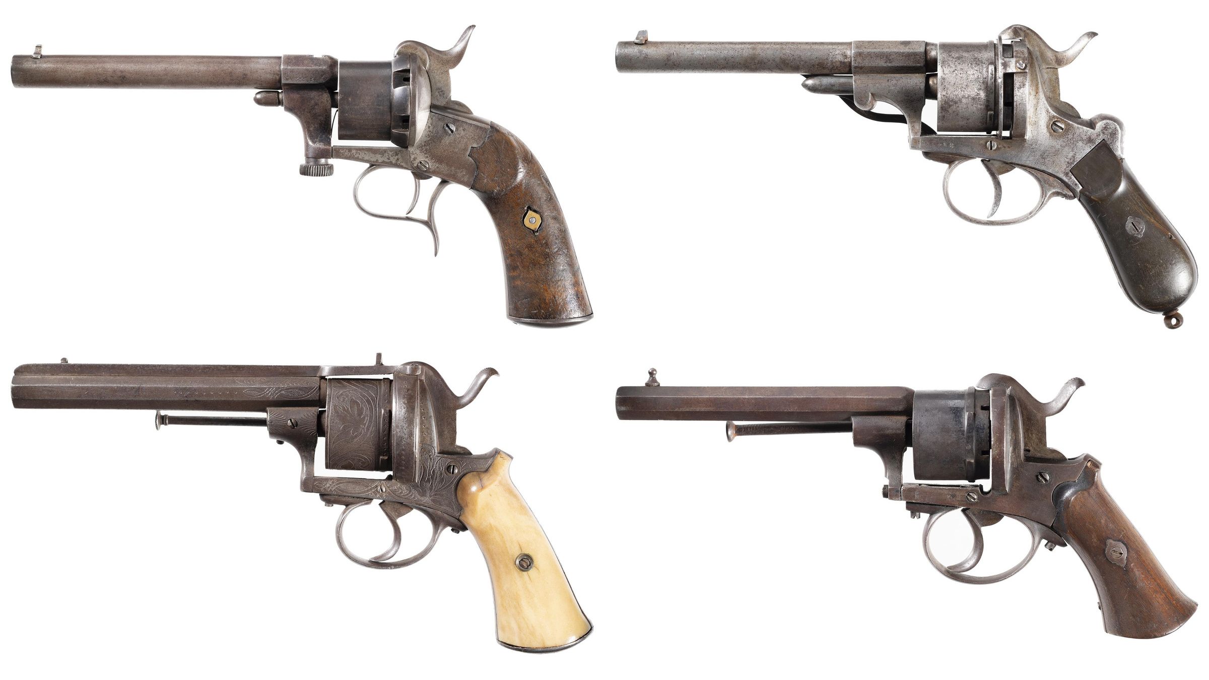 Four European Pinfire Revolvers Rock Island Auction 9598