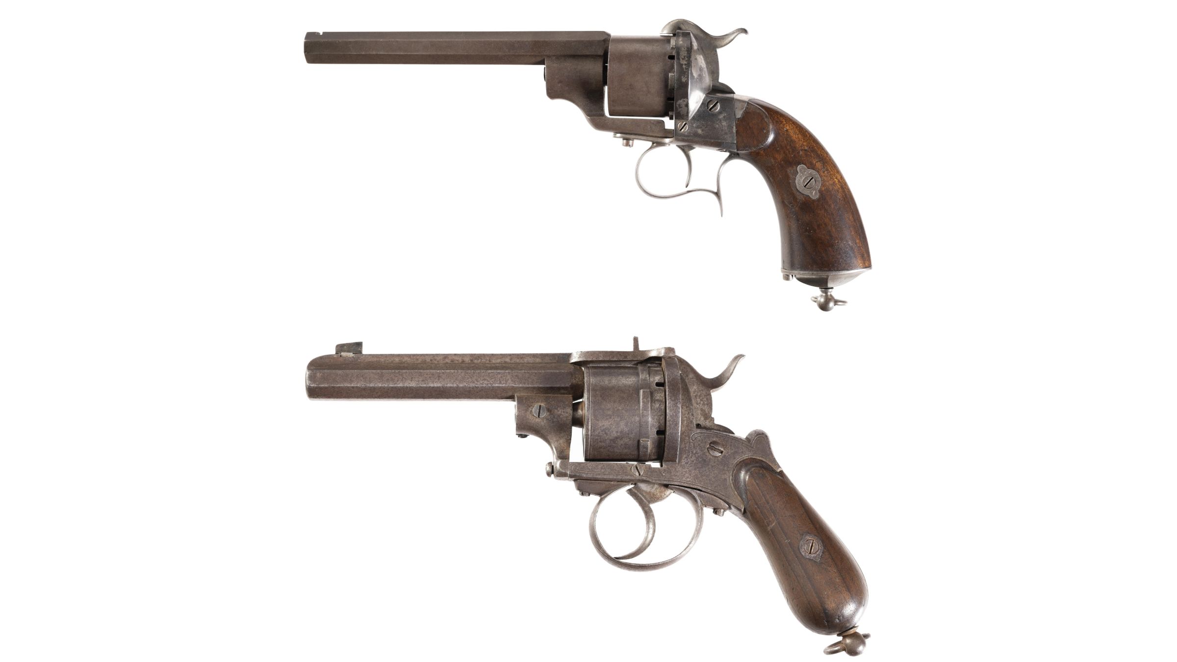 Two Antique European Pinfire Revolvers Rock Island Auction 0542