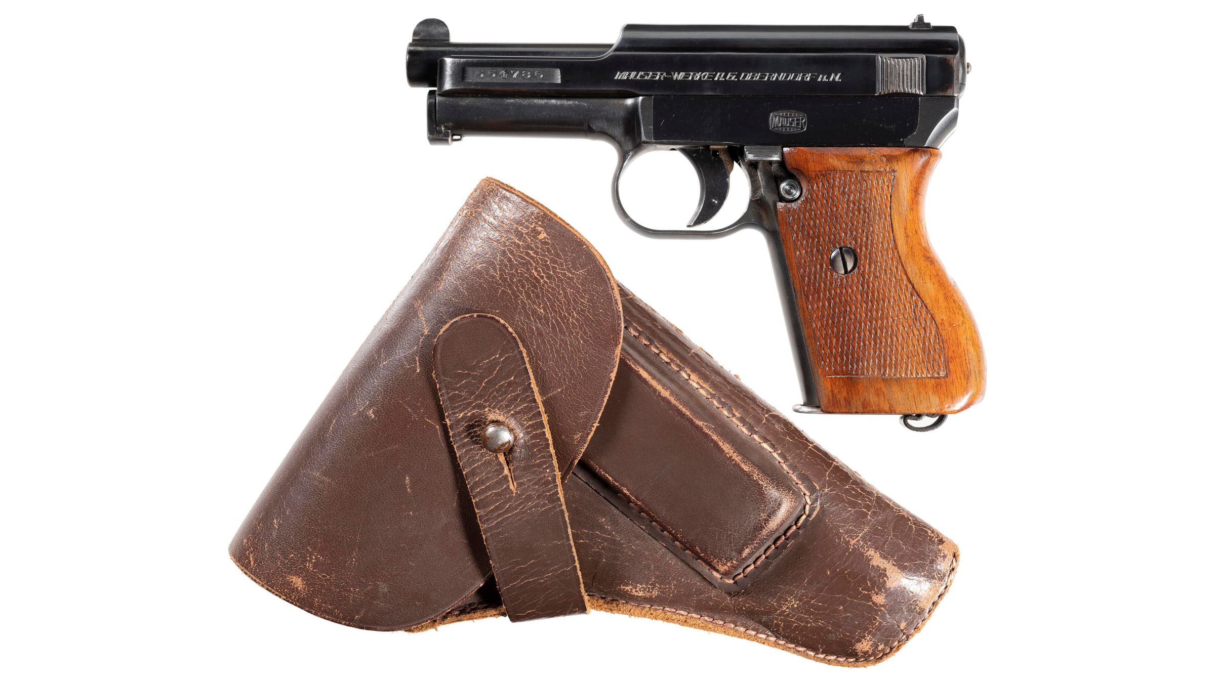 Mauser 1934 Semi Automatic Pistol With Holster Rock Island Auction 7048