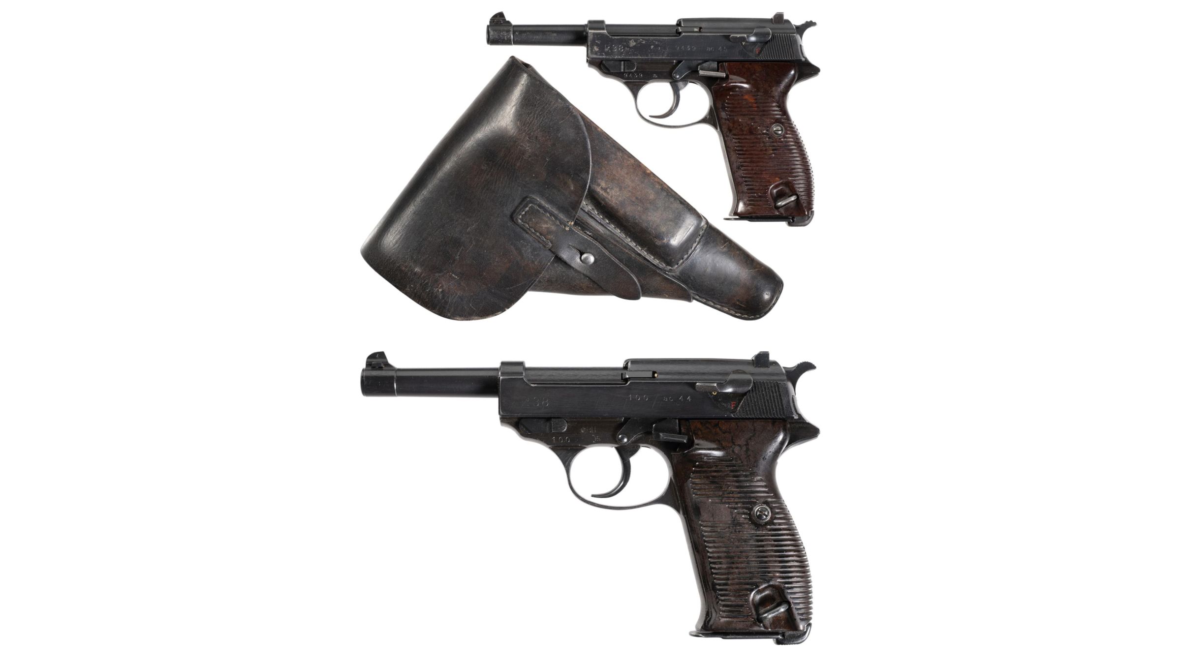 1939~45’s★ ドイツ帝国陸軍 ★ Walther P-38 ★ペンダント Two World War II German Walther P.38 Semi-Automatic Pistols