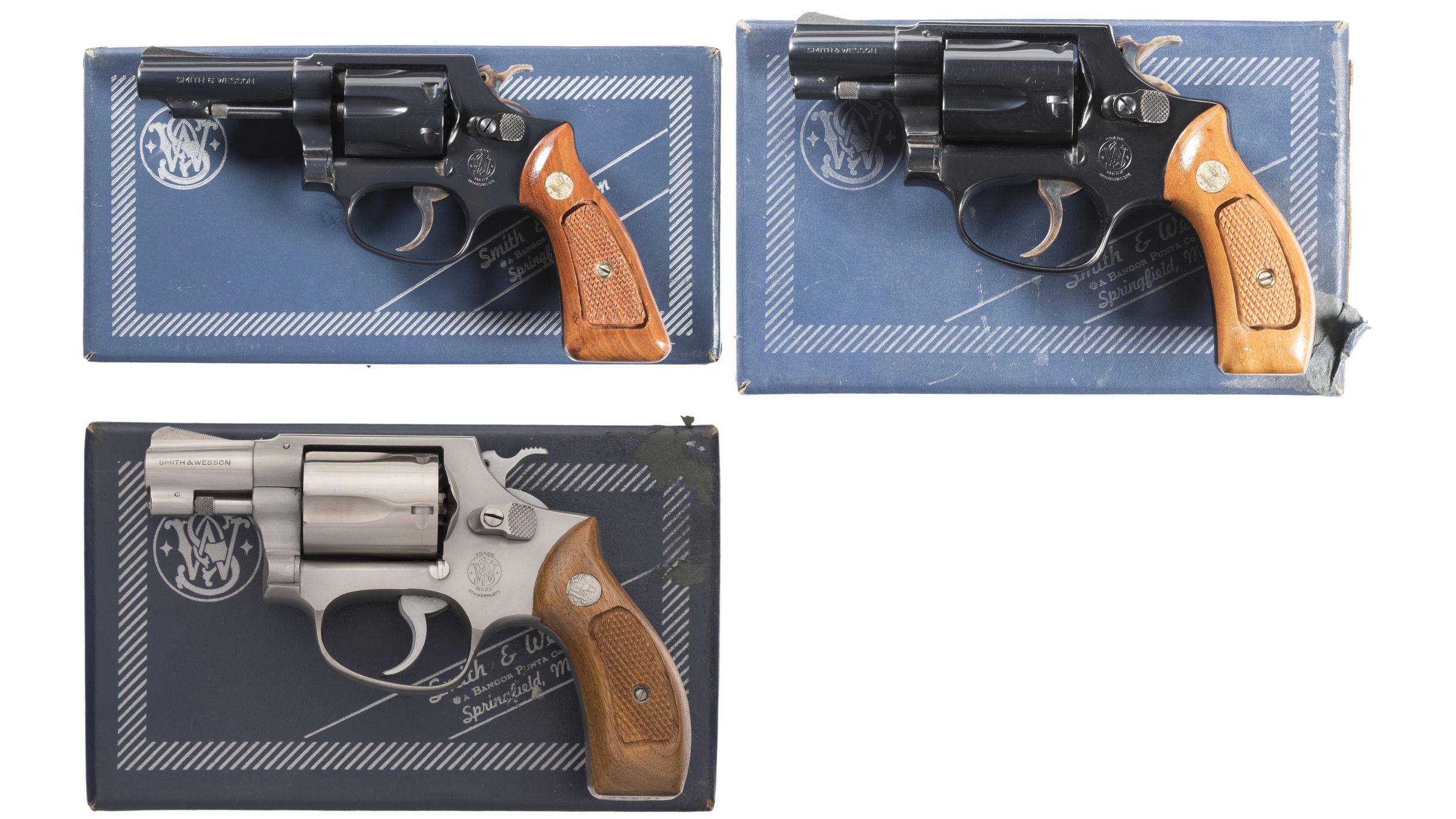 Three Smith & Wesson Double Action Revolvers with Boxes | Rock Island  Auction