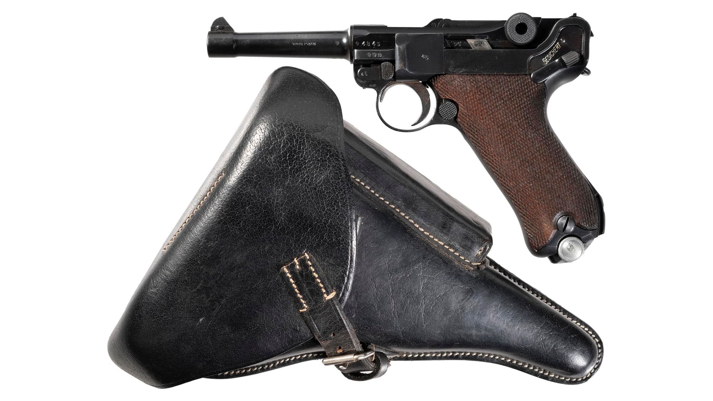 Mauser S42 Code 1938 Date Luger Semi Automatic Pistol Rock Island Auction 9150