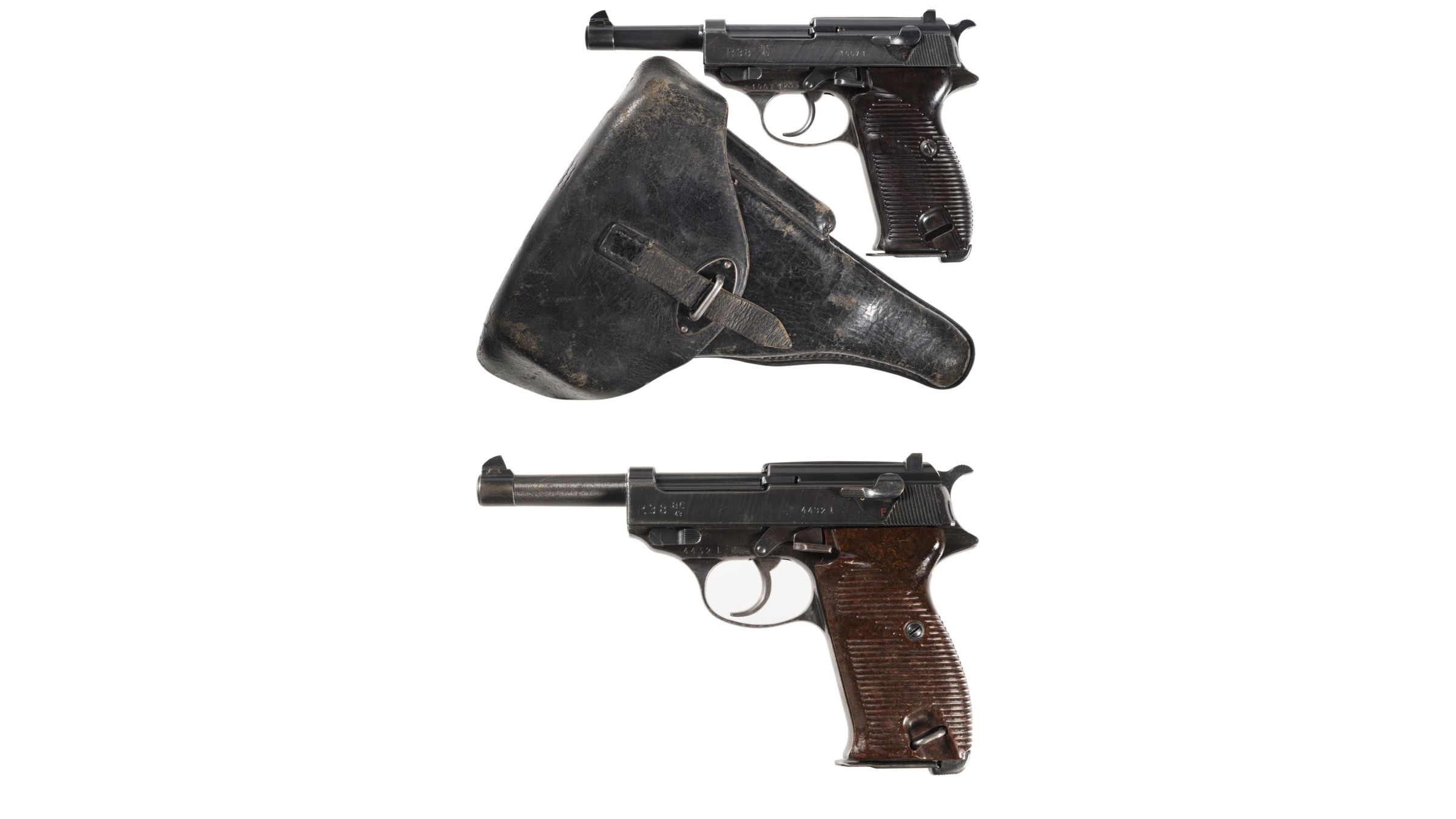 Two World War Ii German Walther P38 Semi Automatic Pistols Rock Island Auction 2508