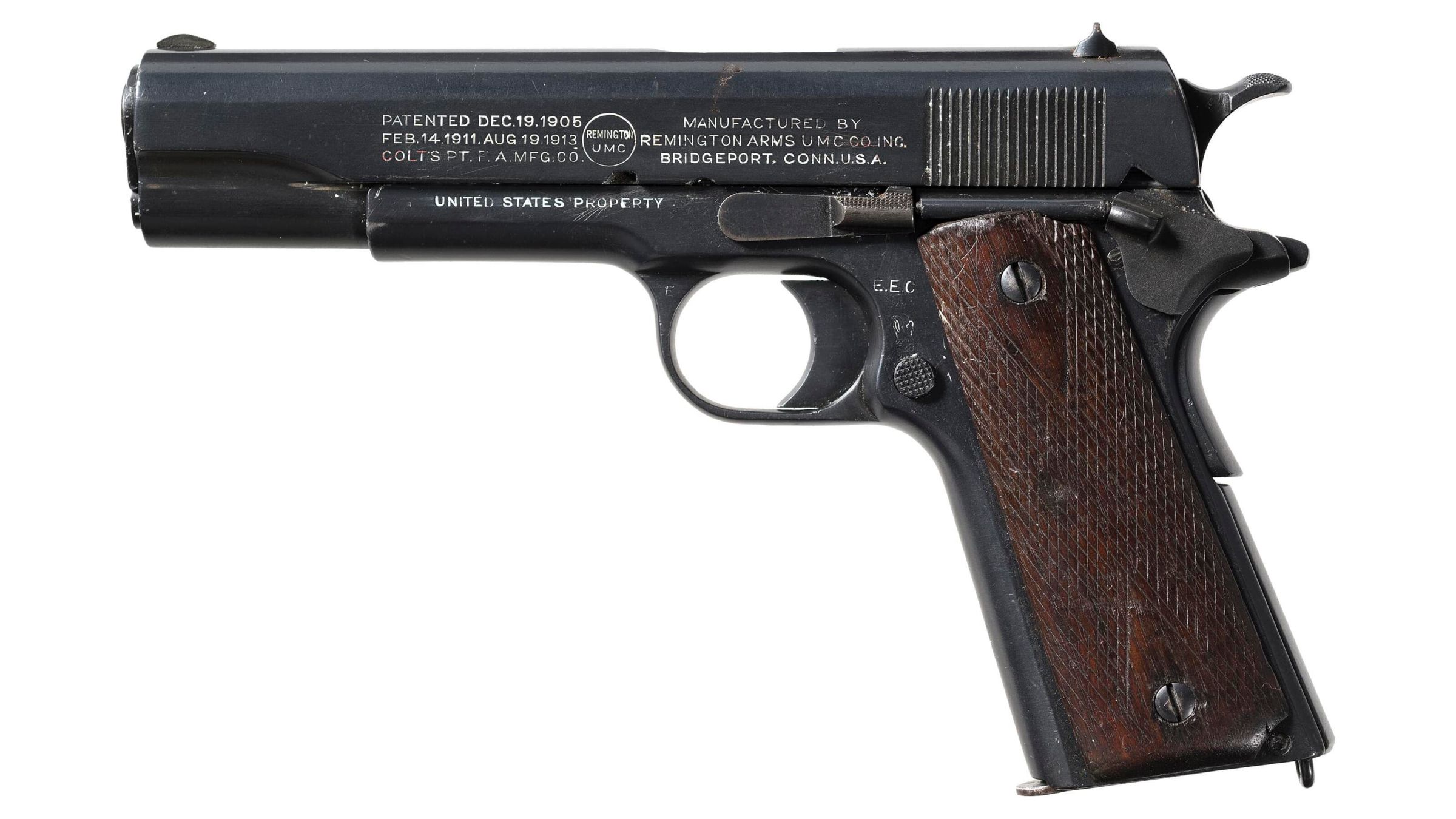 Us Remington Umc Model 1911 Semi Automatic Pistol Rock Island Auction 0119