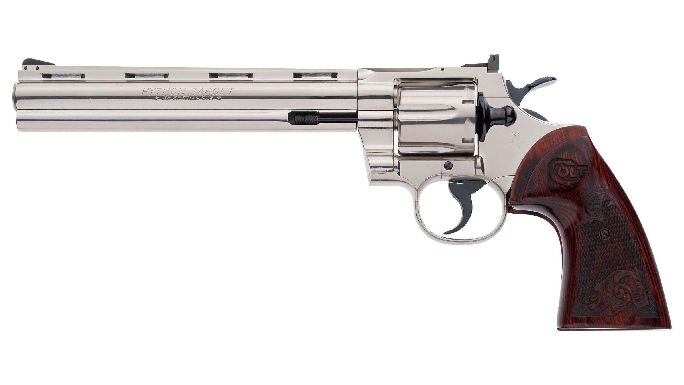 Colt python target double action revolver rock island auction