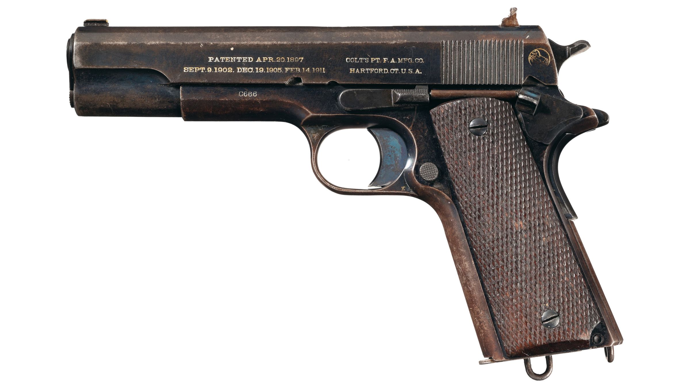 ゆいまる₍ᐢ⑅•ᴗ•⑅ᐢ₎♡ Serial Number C666 Colt Government Model Semi-Automatic Pistol