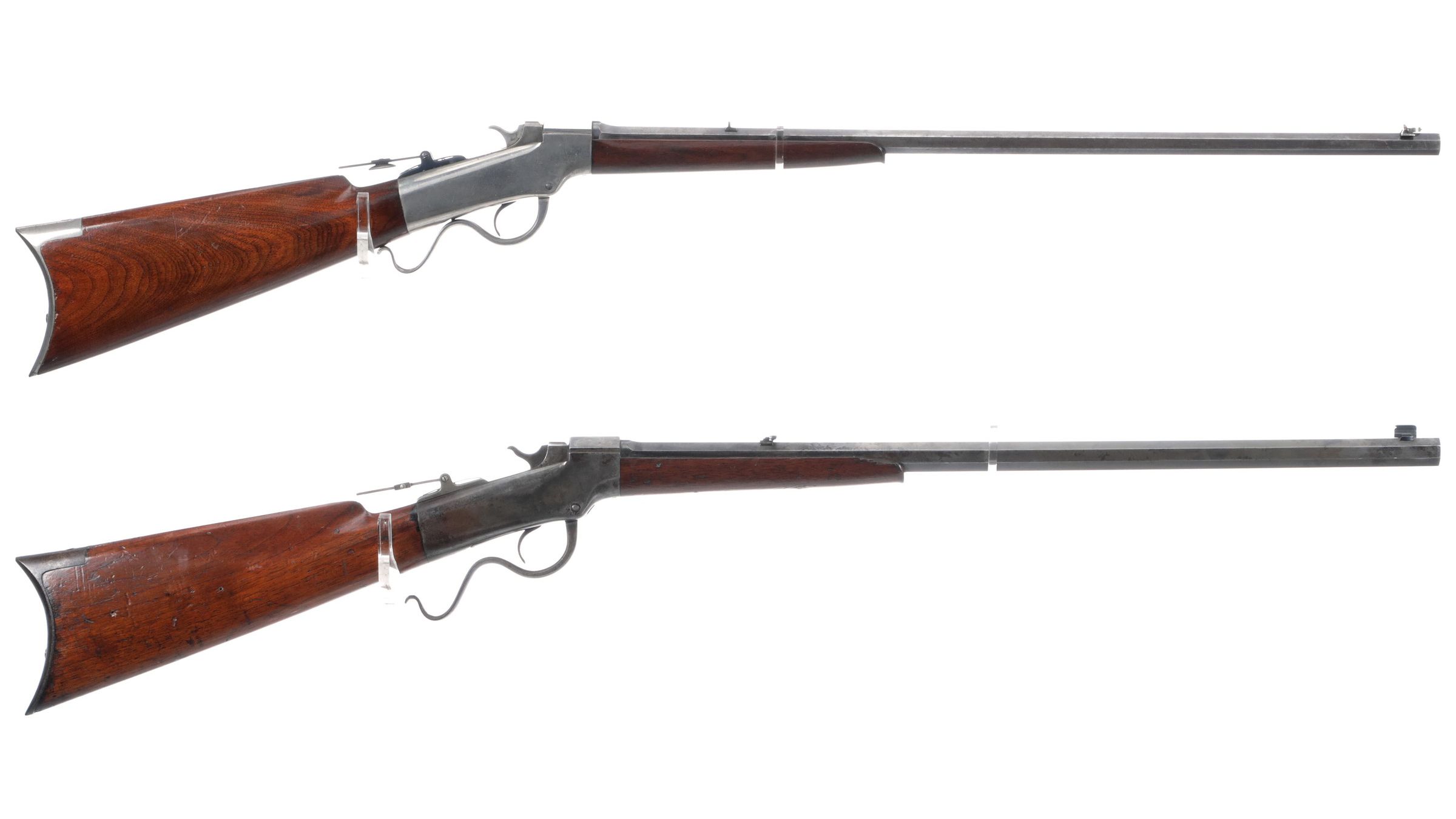 Marlin Falling Block Rifle Two Marlin-Ballard Falling Block Single Shot Rifles | Rock Island Auction