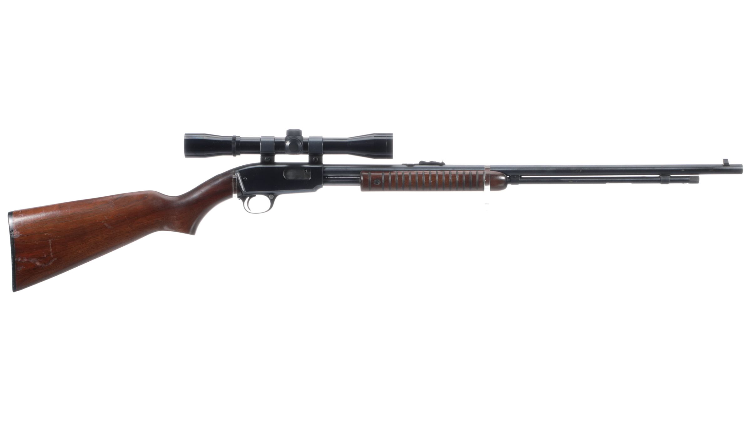 Winchester Model 61 Slide Action Rifle In 22 Wmrf With Scope Rock Island Auction 8676