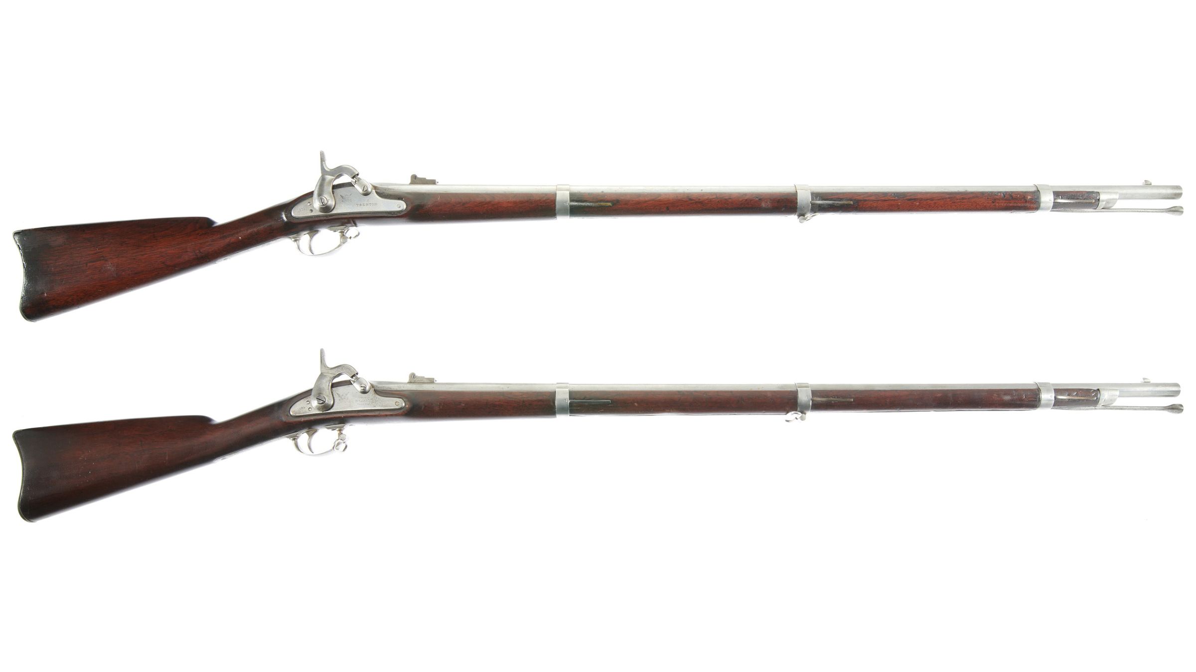 two-civil-war-u-s-contract-model-1861-percussion-rifle-muskets-rock