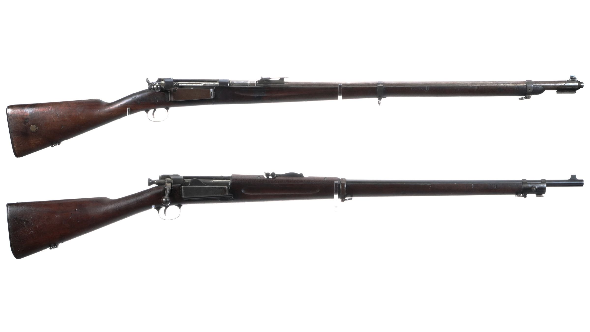 Two Krag-Jorgensen Military Bolt Action Rifles | Rock Island Auction