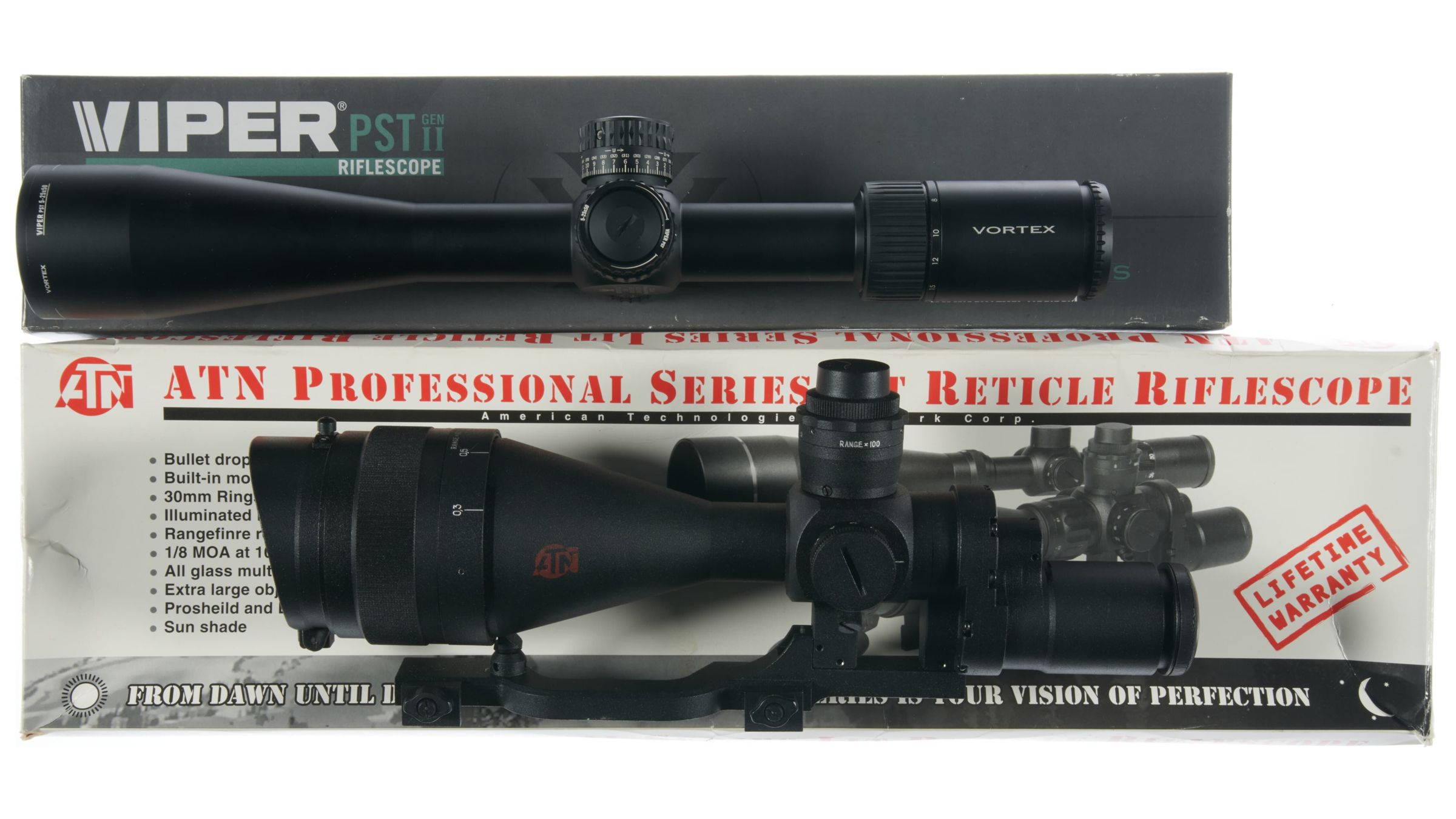 Two Rifle Scopes with Boxes Rock Island Auction