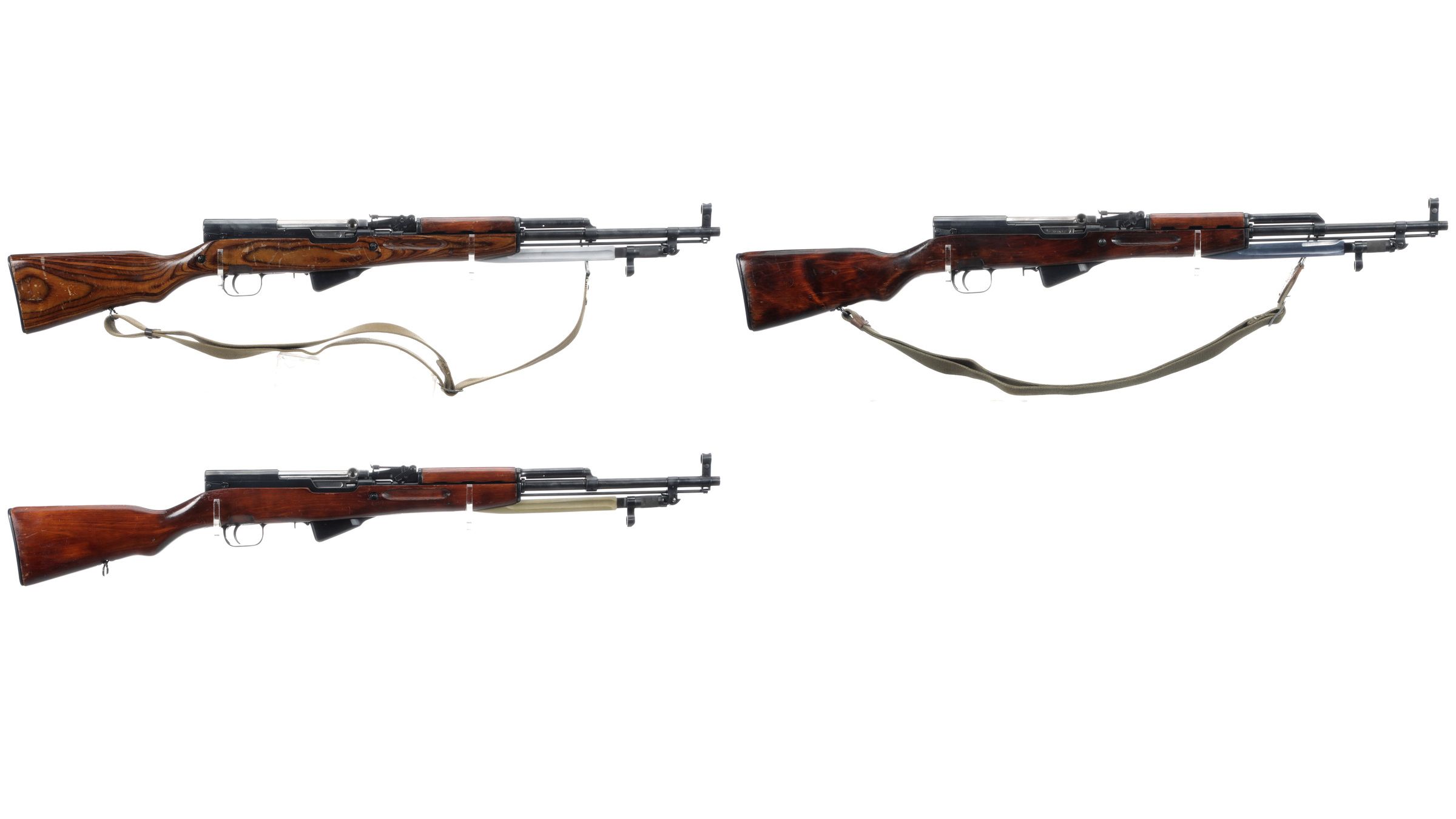 Three Soviet SKS Semi-Automatic Rifles | Rock Island Auction