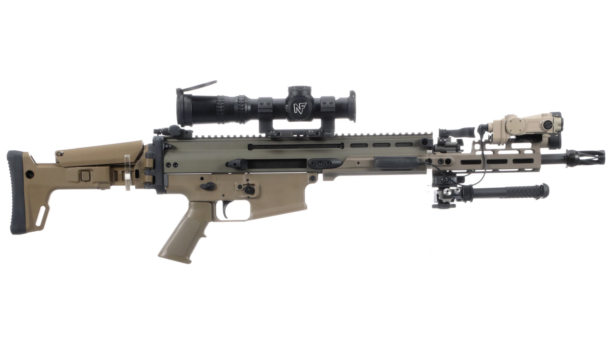 FN SCAR 17S Semi-Automatic with Laser/Light Combo and Scope | Rock ...