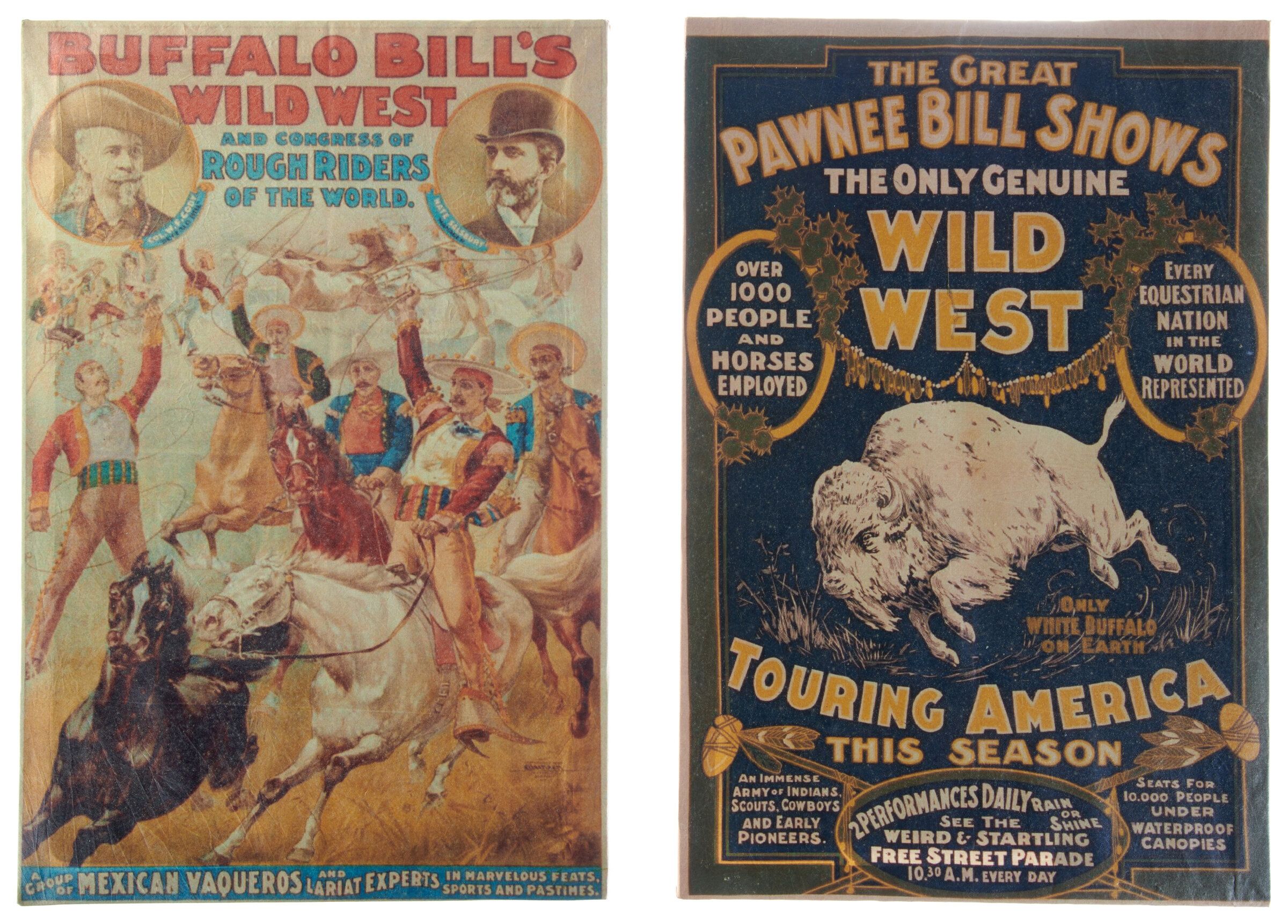 Two Buffalo Bill and Pawnee Bill Wild West Show Canvas Prints | Rock ...