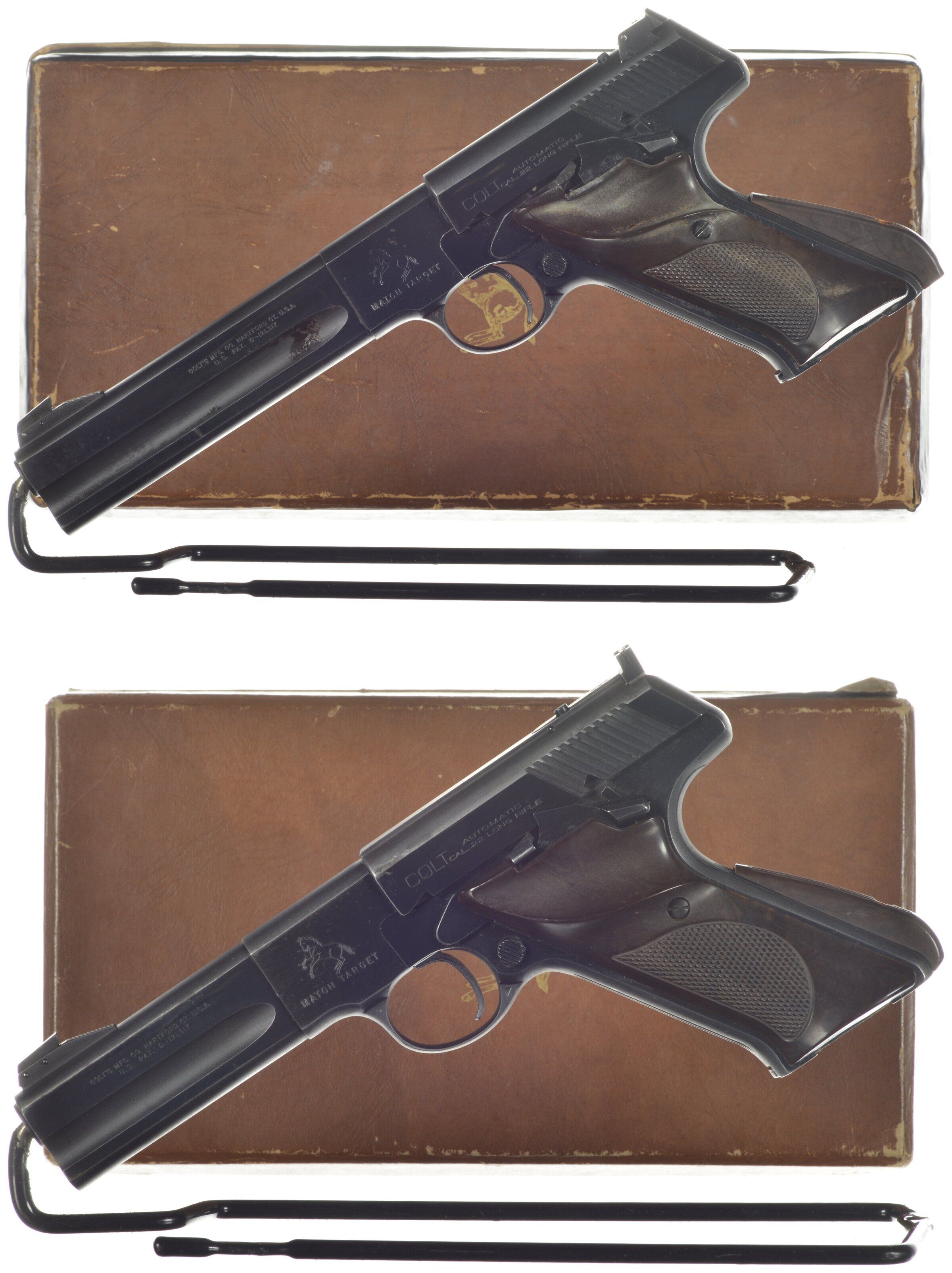 Two Colt Second Series Woodsman Match Target Pistols | Rock Island Auction