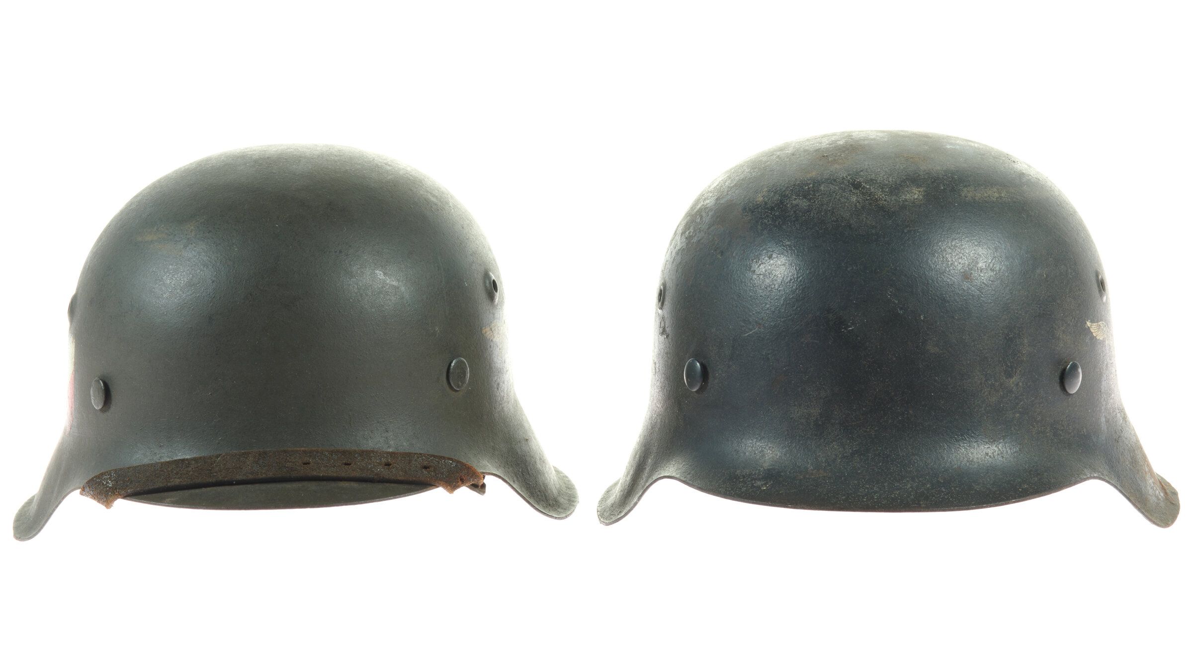 Two World War II German Luftwaffe Helmets | Rock Island Auction