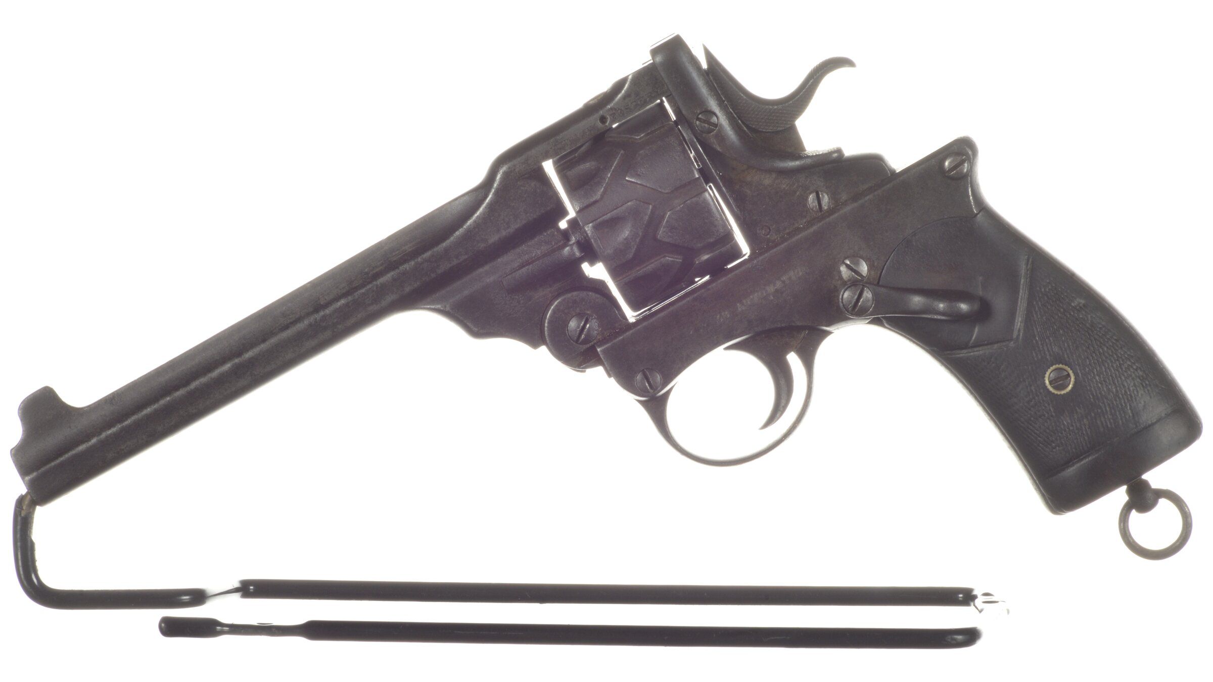 Webley Fosbery Model 1902 Automatic Revolver In Scarce 38 Acp Rock Island Auction 9386