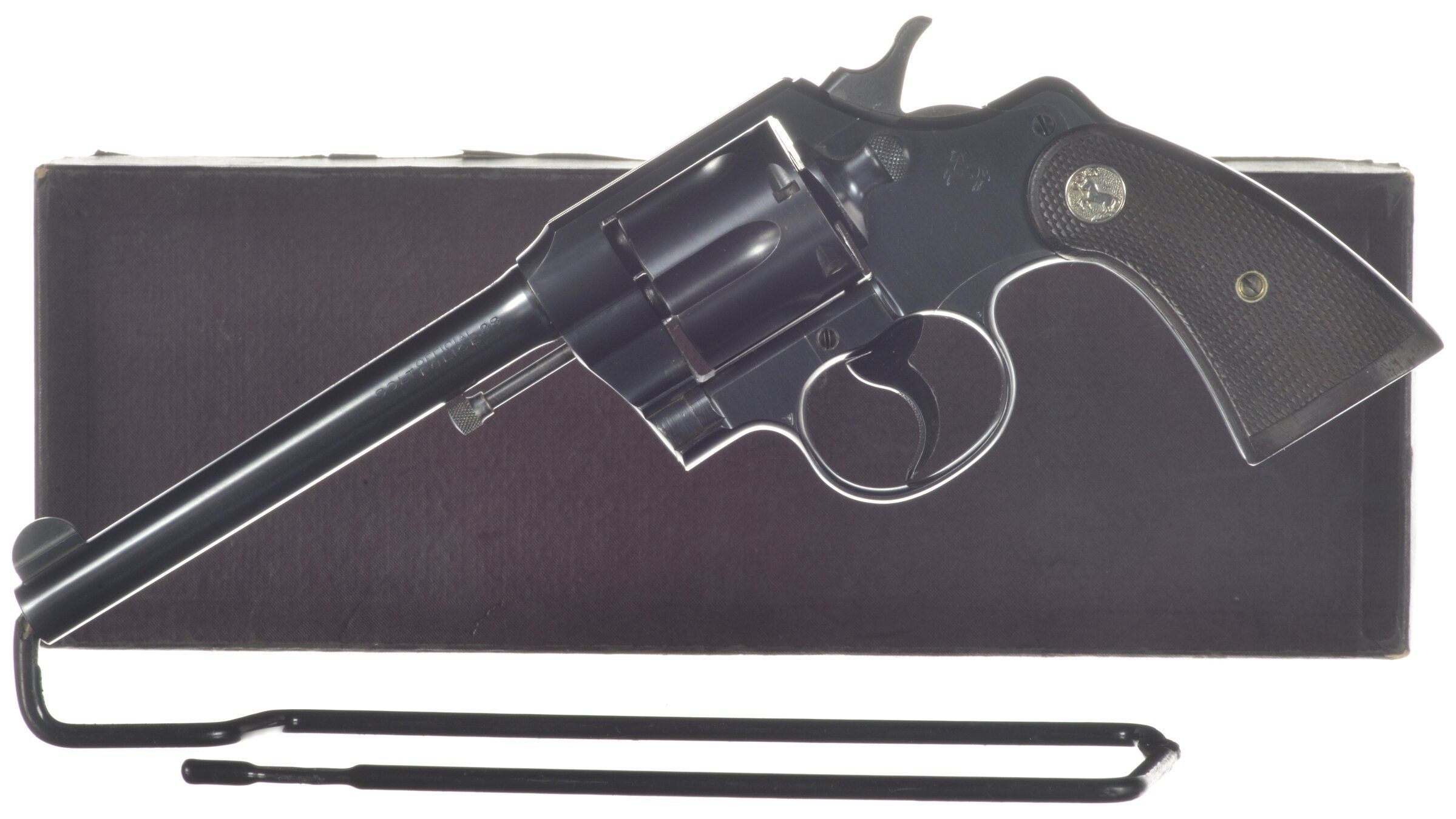 Colt Official Police Double Action Revolver With Box Rock Island Auction 2315