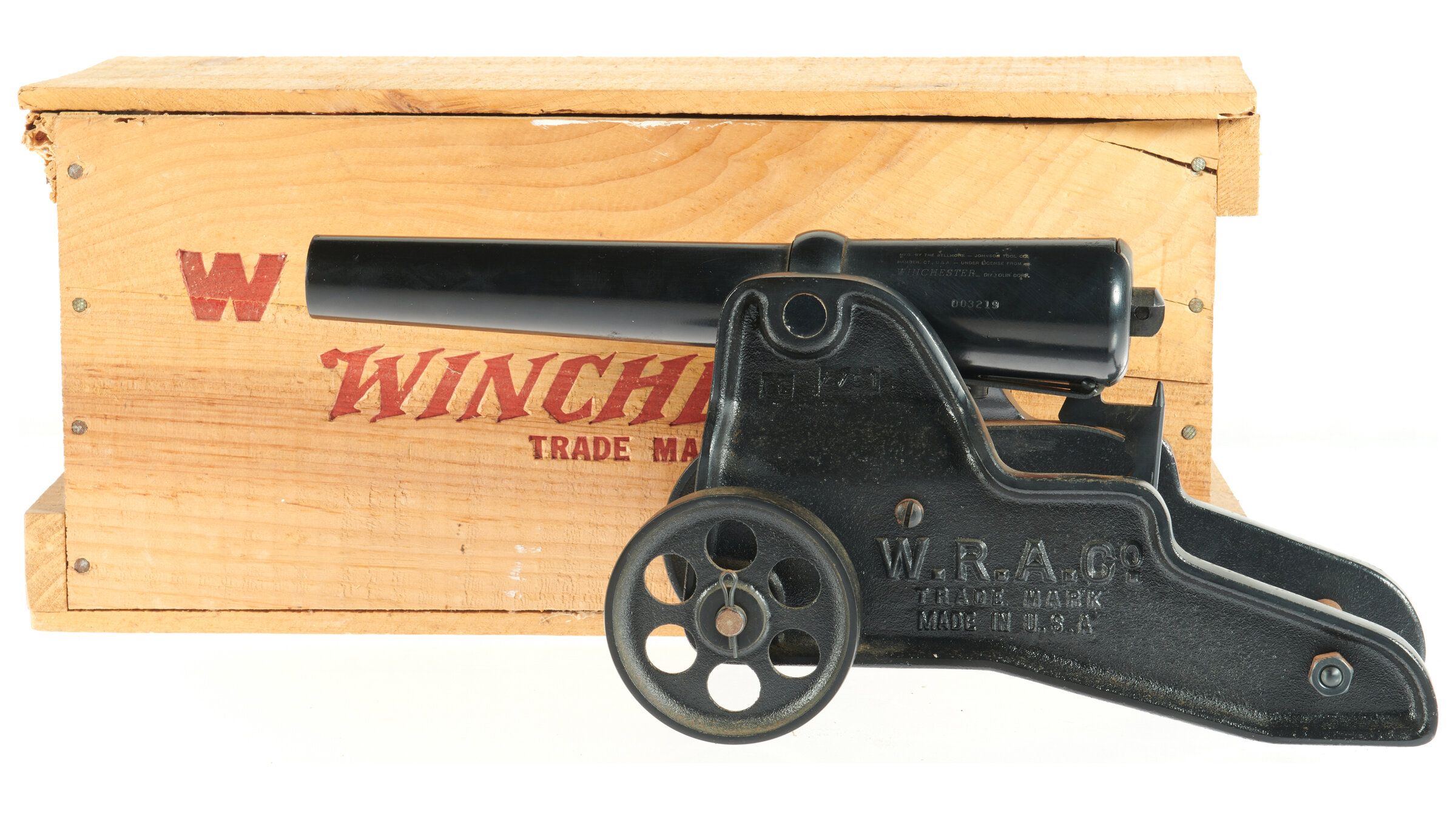 Winchester 10 Gauge Breech Loading Signal Cannon with Crate Rock