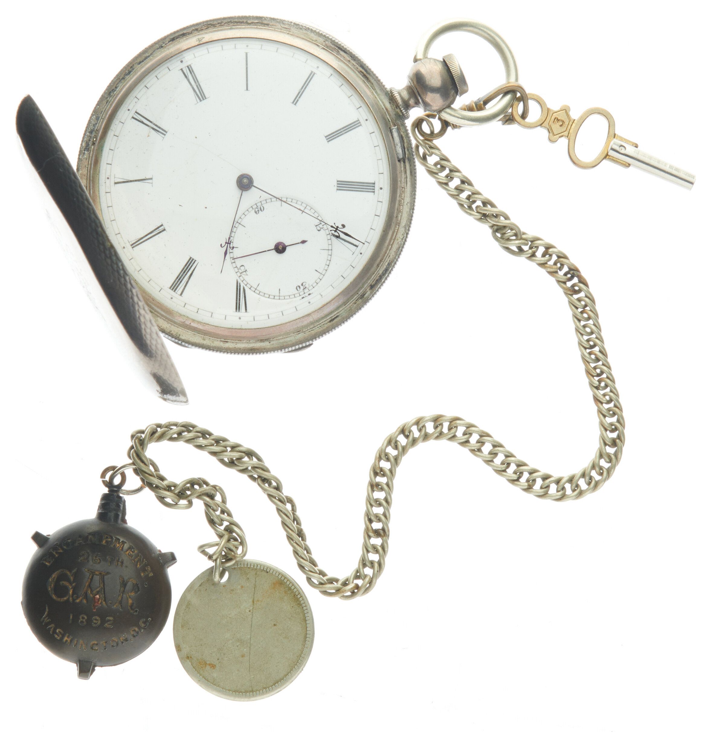 Silver Cased Jules Huguenin Swiss Pocket Watch Rock Island Auction