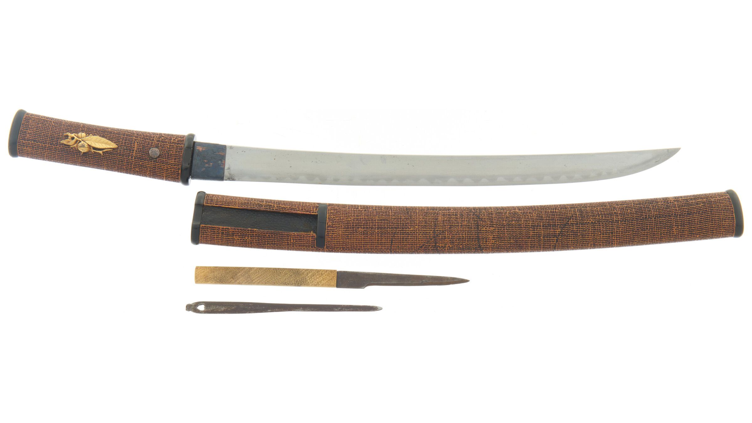 WakizashiLength Japanese Knife Rock Island Auction