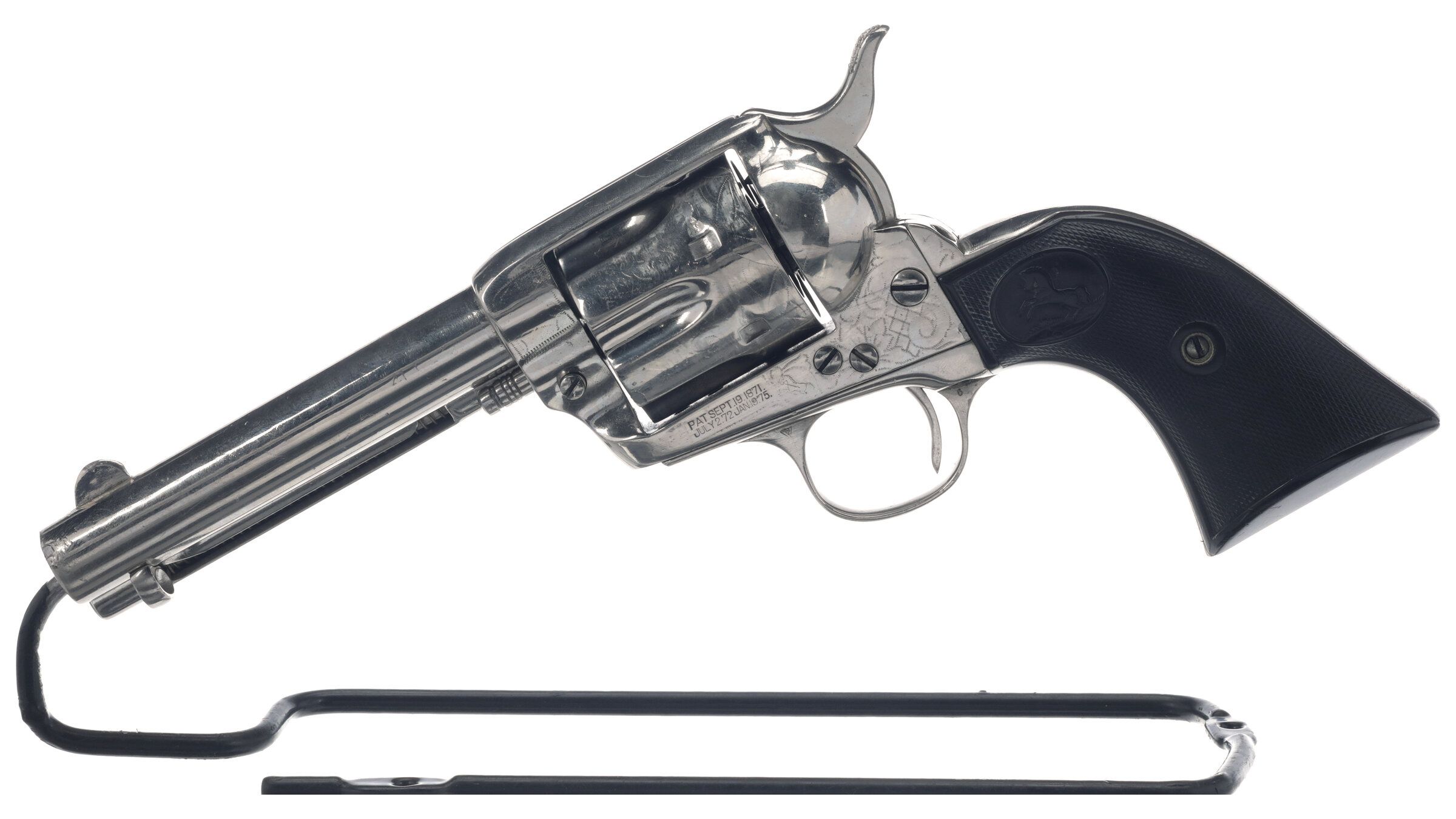 Engraved Colt First Generation Single Action Army Revolver Rock Island Auction 8382