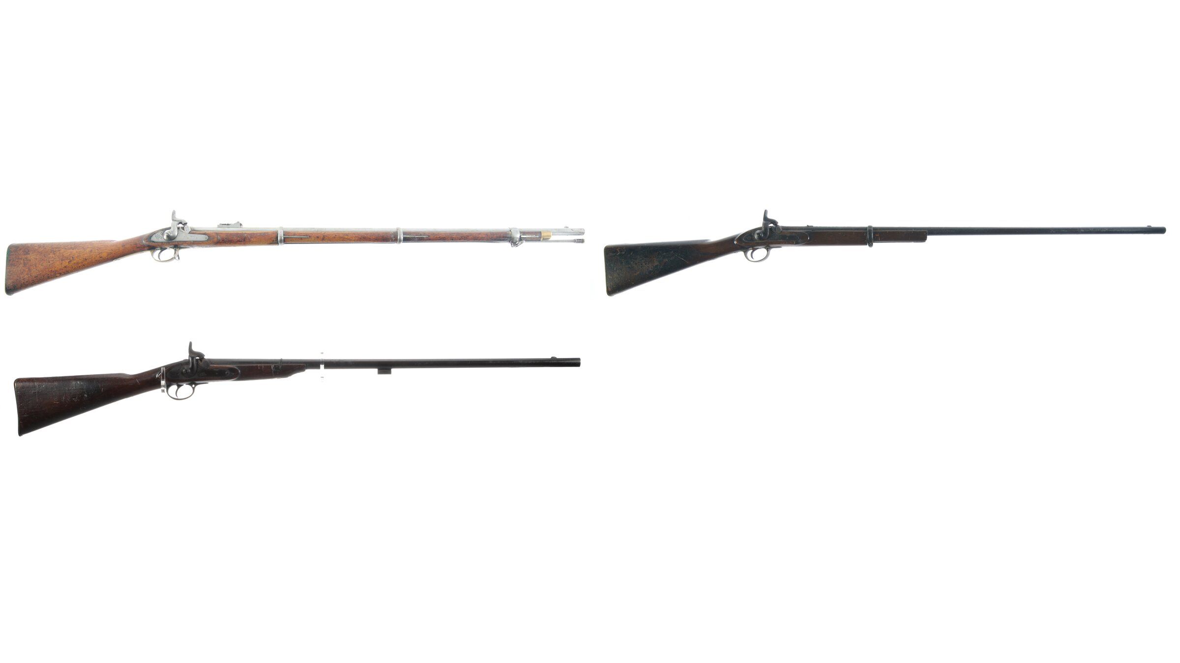 Three Pattern 1853 "Enfield" Percussion Long Guns Rock Island Auction