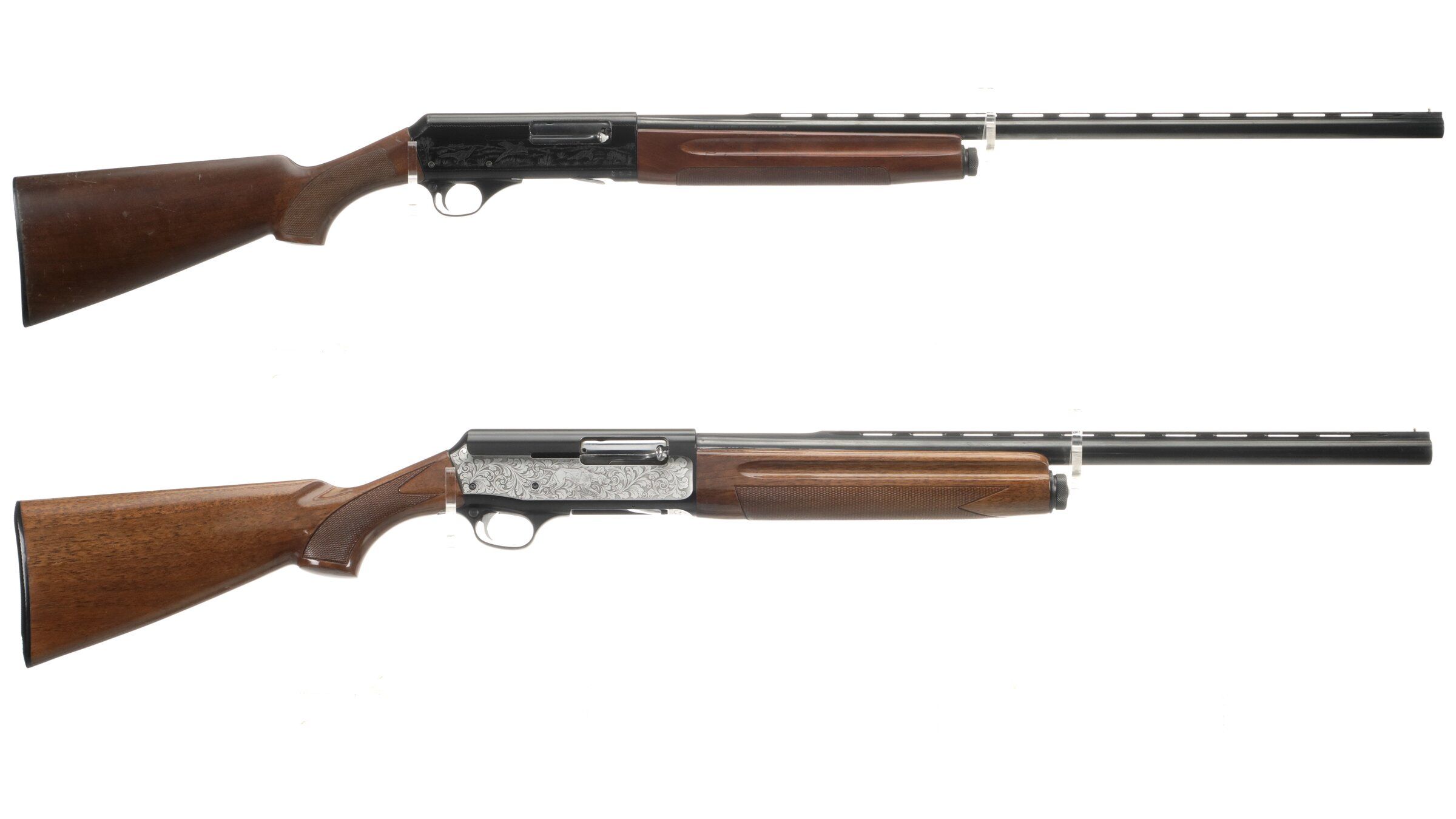Two Factory Engraved Franchi Semi-Automatic Shotguns | Rock Island Auction