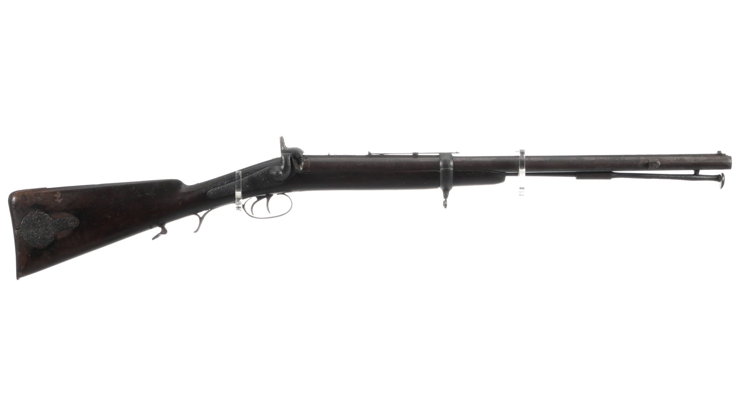 Swinburn & Son Jacob's Double Barrel Percussion Rifle Rock Island Auction