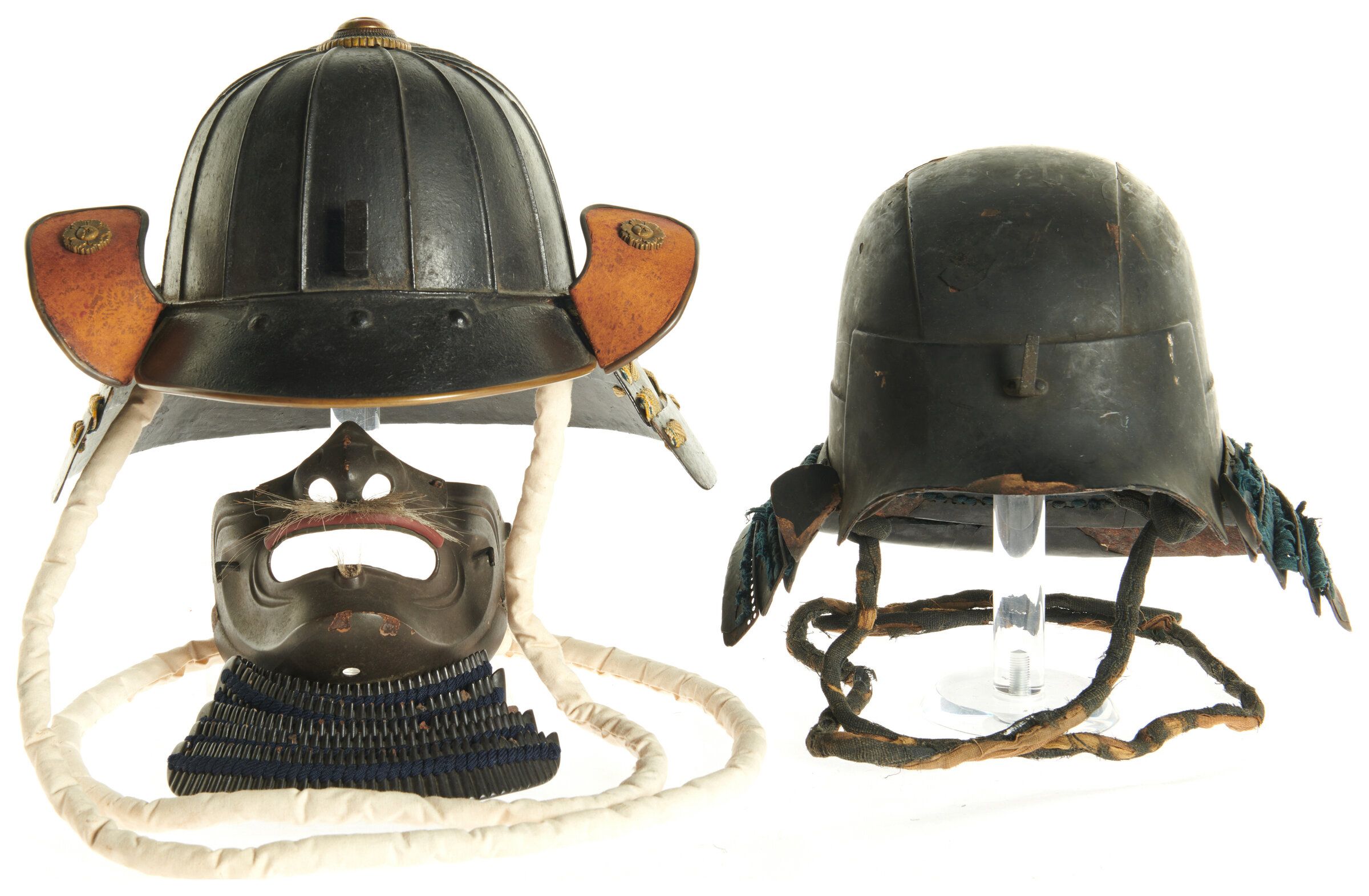 Two Japanese Style Helmets Rock Island Auction
