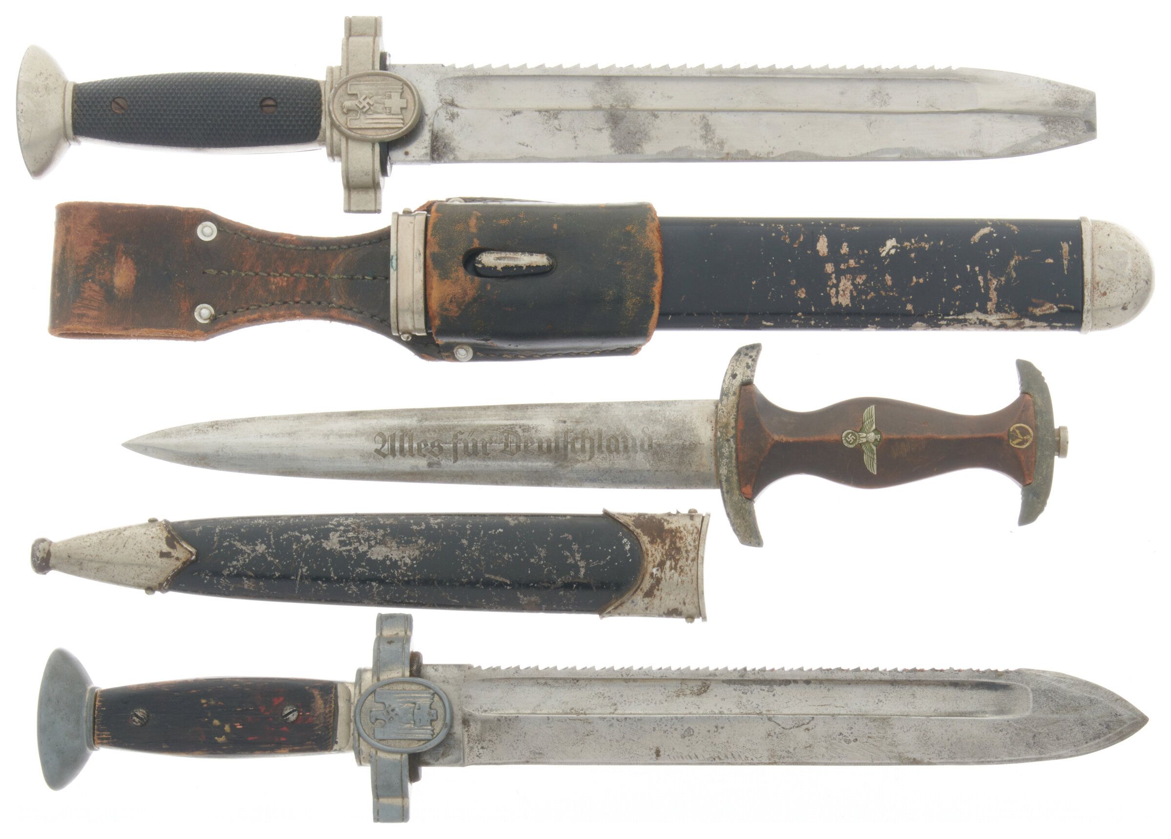 Three World War II German Knives