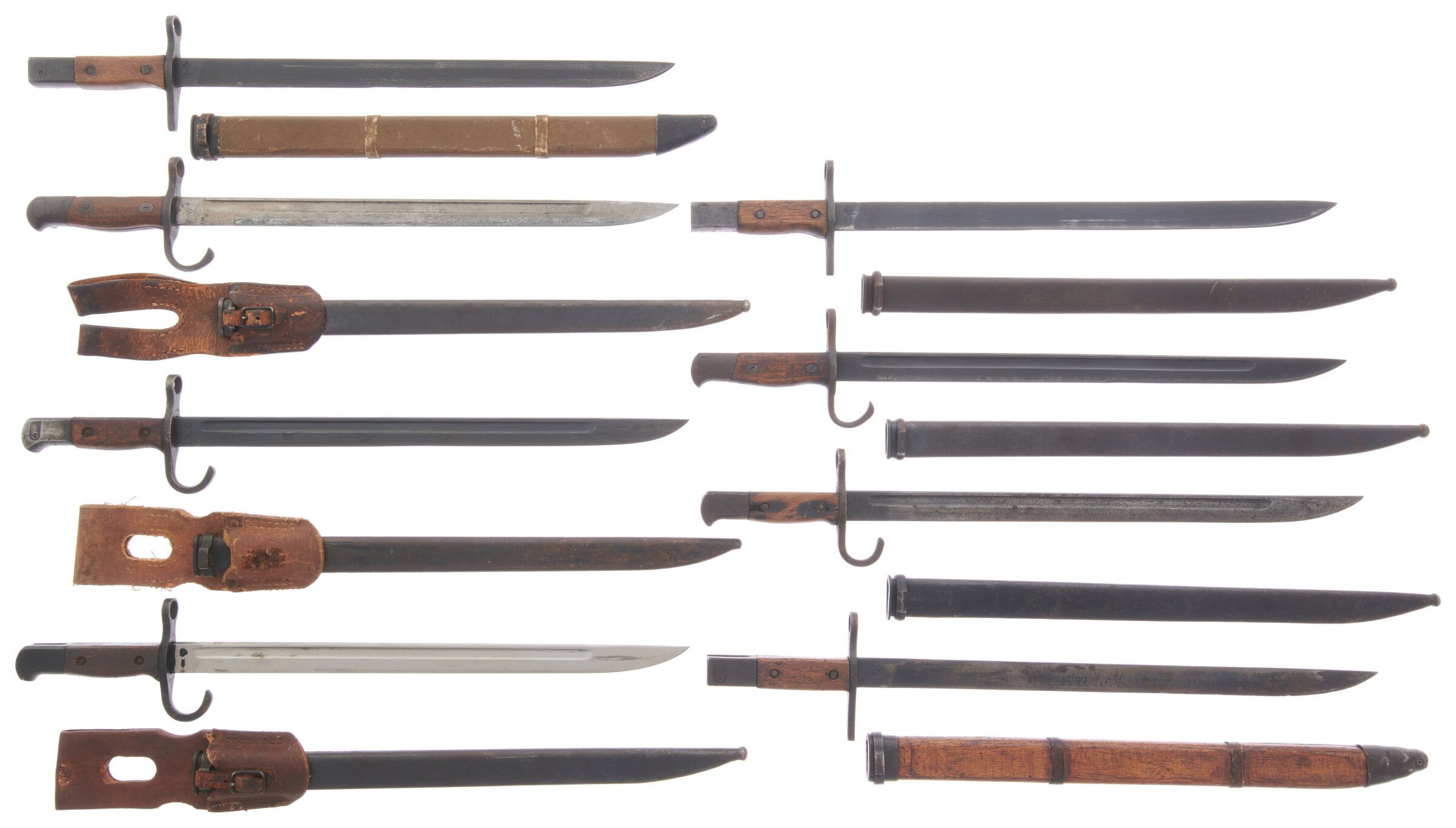 Eight World War II Era Japanese Arisaka Rifle Rock Island