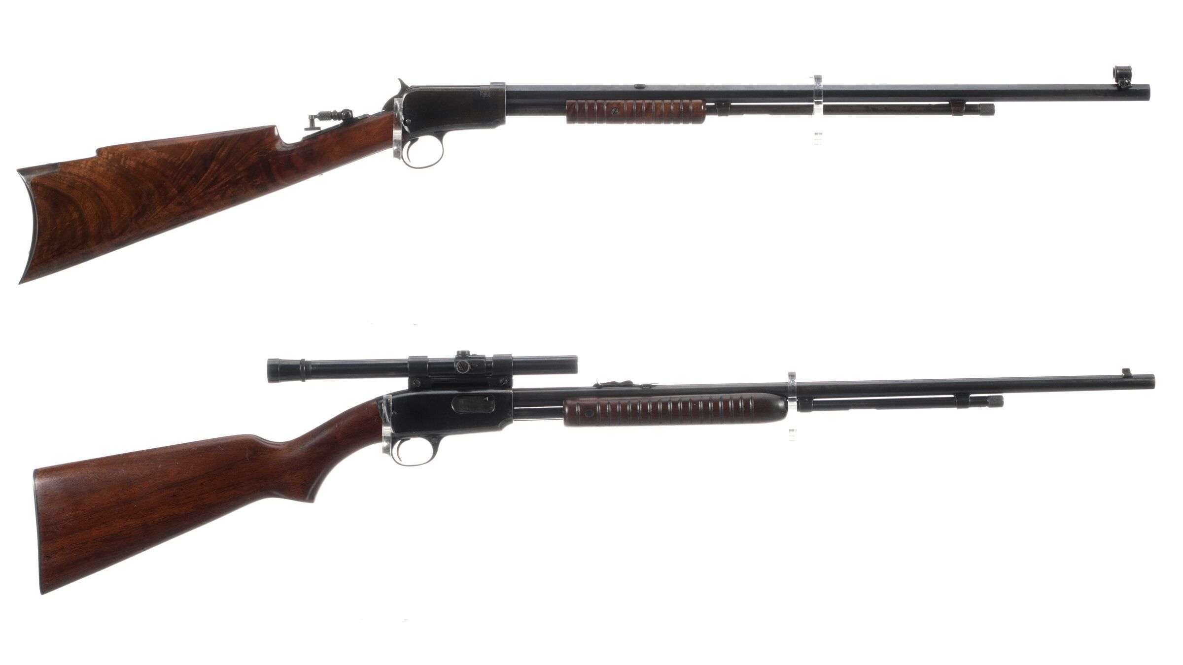 Two Winchester Slide Action Rifles | Rock Island Auction
